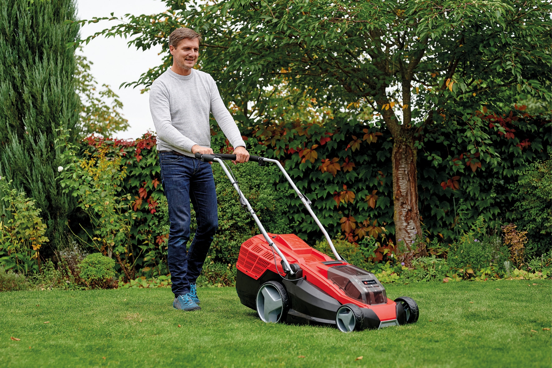 EINHELL Akku-Rasenmäher GE-CM 36/43, Li M, 2x4,0 Ah Akkus + Ladegeräte EINHELL Akku-Rasenmäher GE-CM 36/43, Li M, 2x4,0 Ah Akkus + Ladegeräte