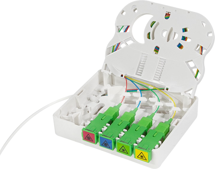 LOGILINK FTTH-Anschlussbox FB4SC30, 4x SC/APC, mit 30 m Verlegekabel LOGILINK FTTH-Anschlussbox FB4SC30, 4x SC/APC, mit 30 m Verlegekabel