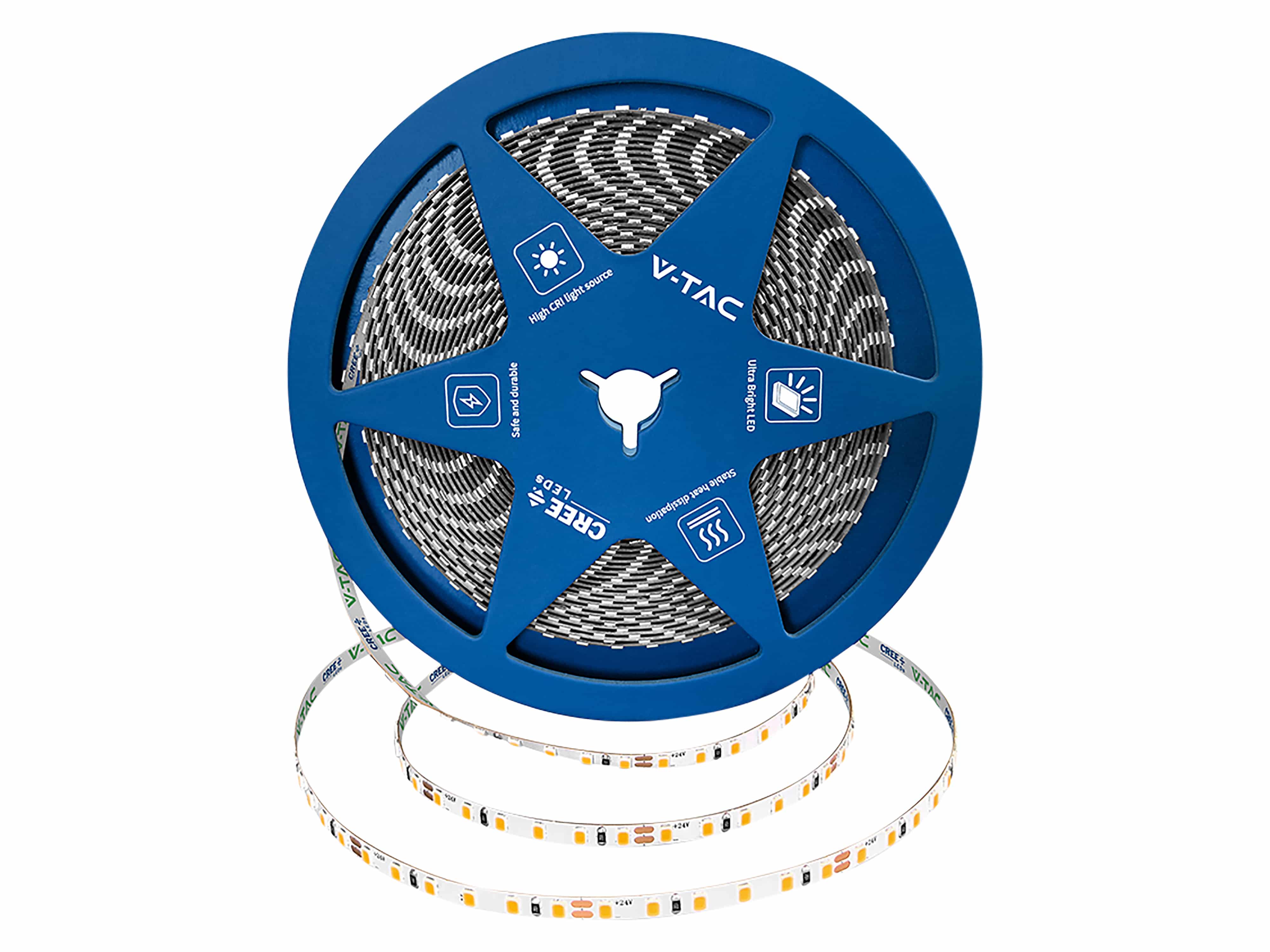 V-TAC LED-Stripe, VT-240806, 80W, 3000K, EEK: F, 7600lm, 24V, 10m