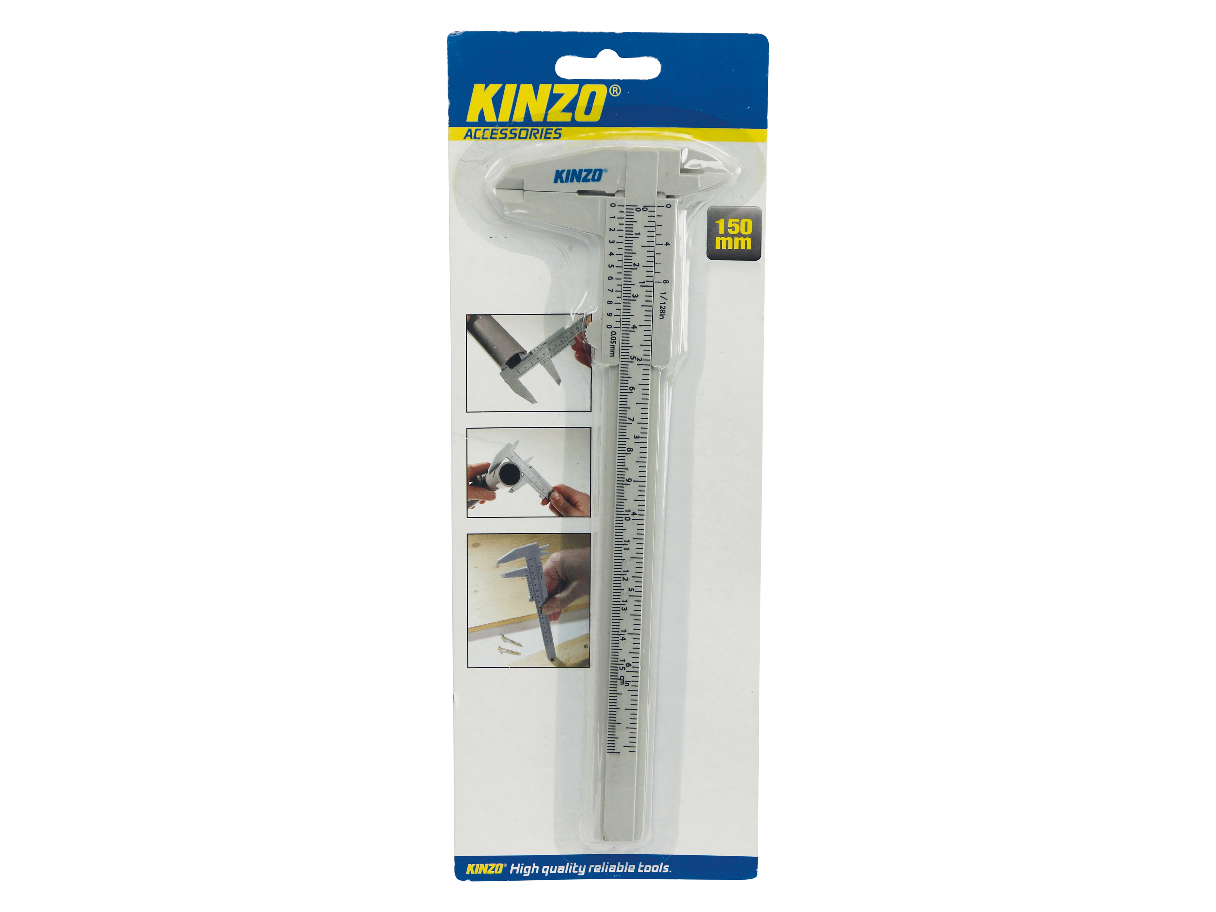 KINZO, Schieblehre, 150mm, Kunstoff