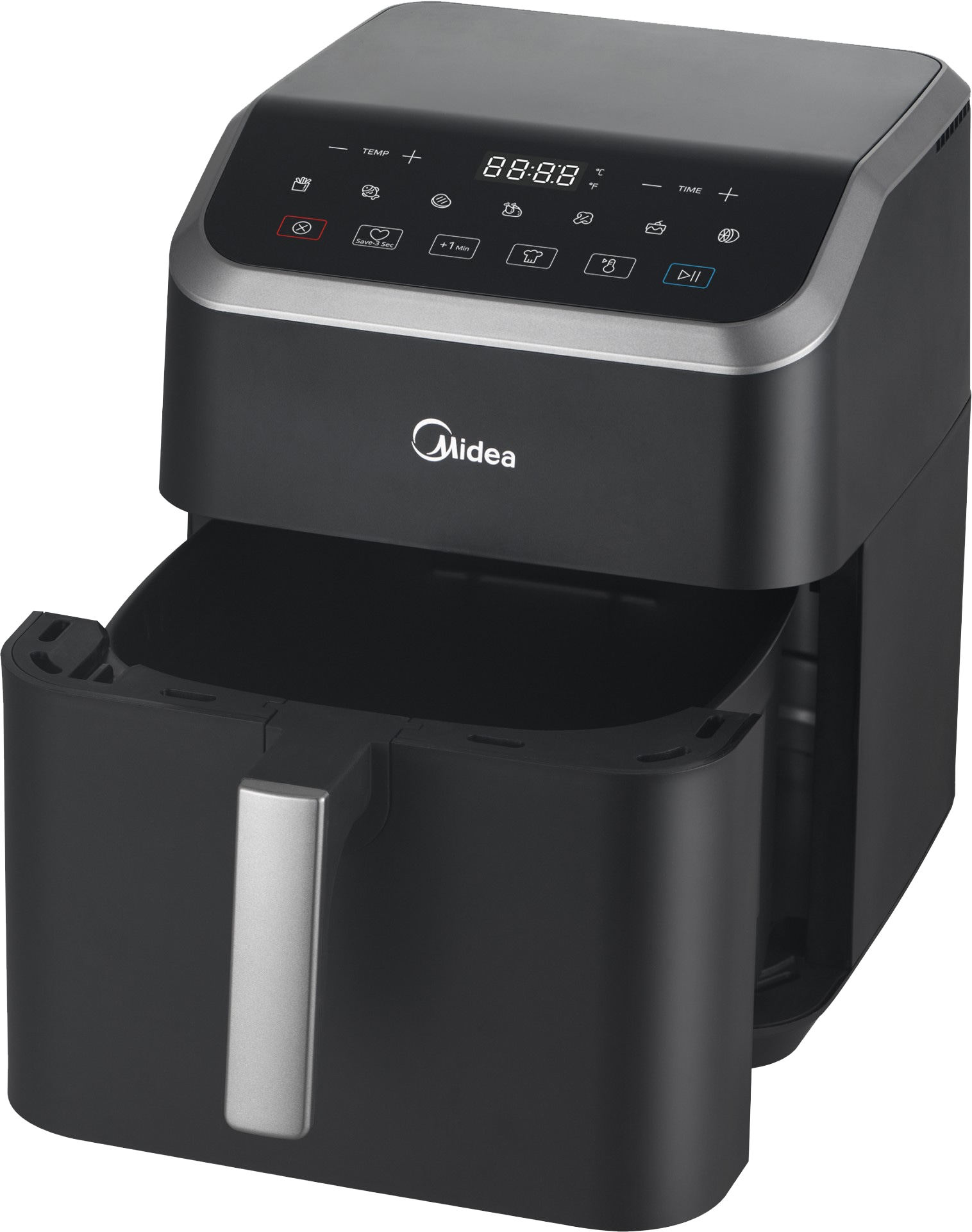 MIDEA Heißluftfritteuse MAD55000ADK, 5 L, 1600 W, schwarz