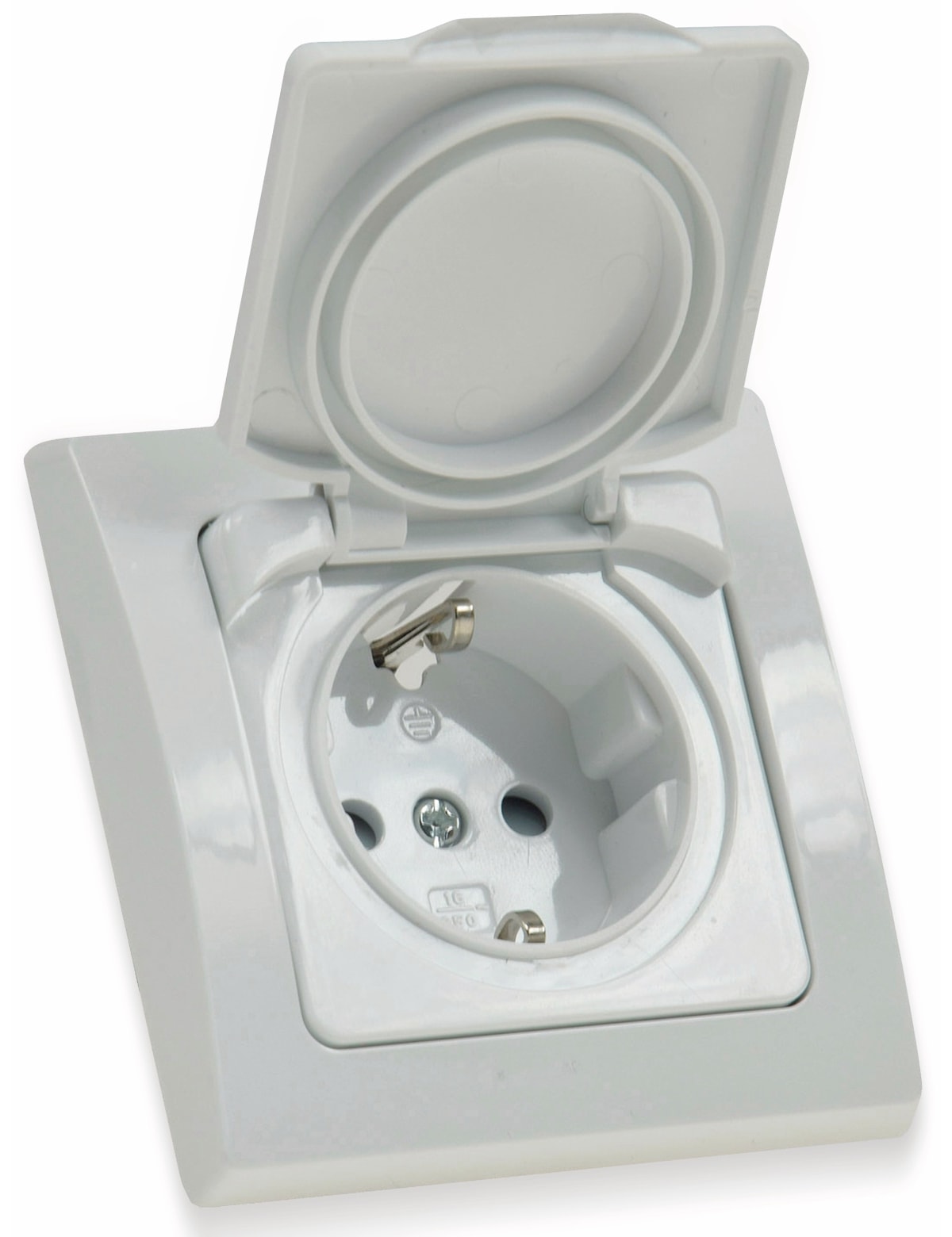 DELPHI Schutzkontakt-Steckdose 16A/250V, weiß, IP44