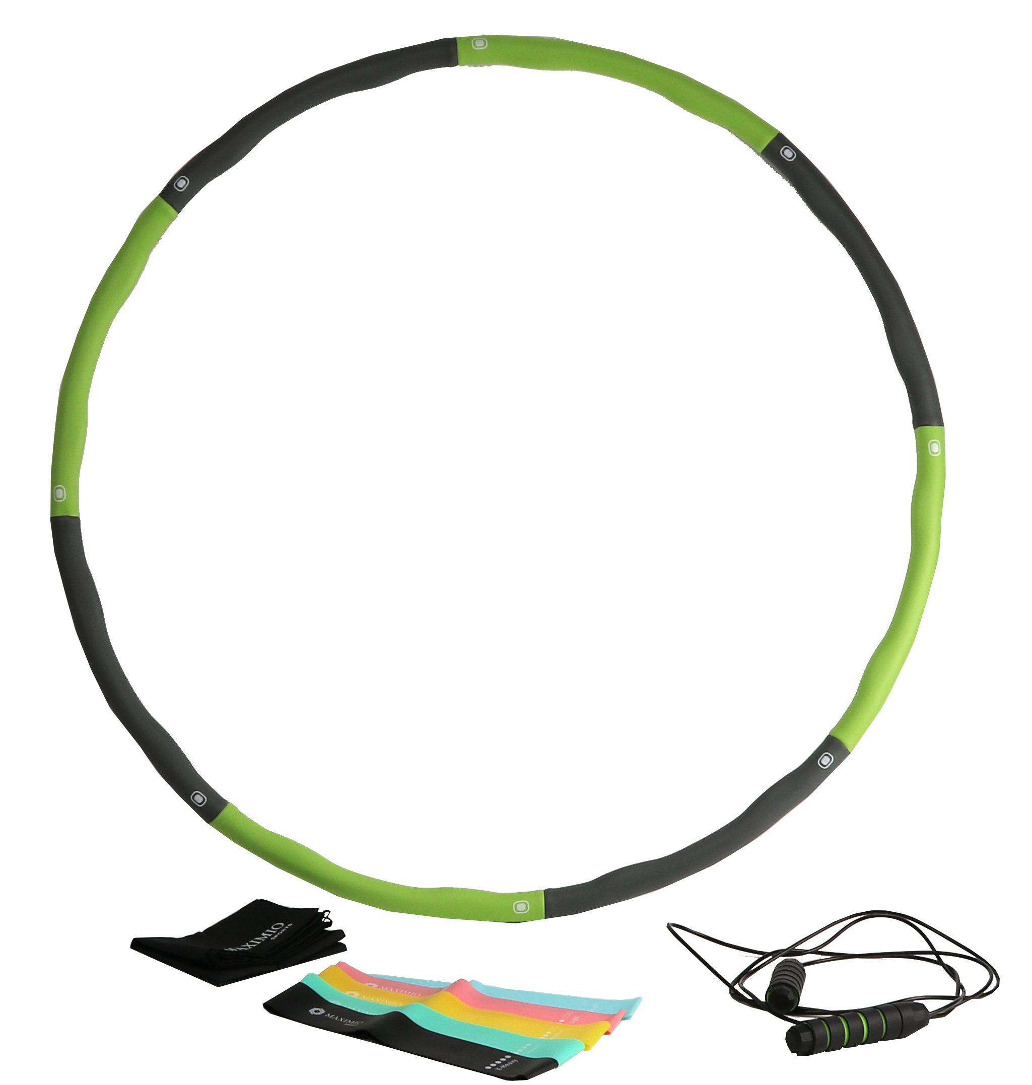 MAXIMIO Sports Hula-Hoop-Set, grün Hula-Hoop-Set, MAXIMIO Sports, grün