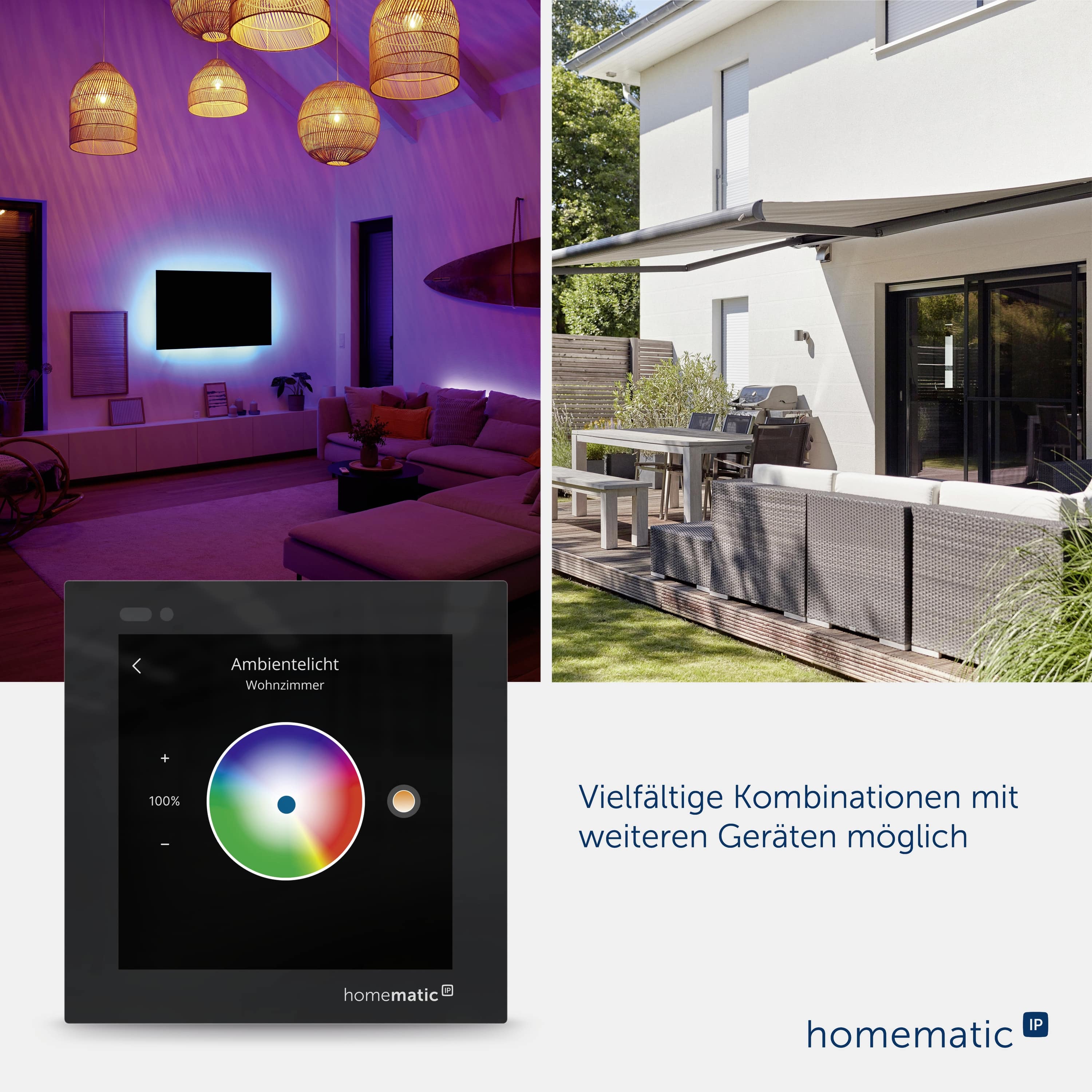 HOMEMATIC IP 161918A0, Glasdisplay HOMEMATIC IP 161918A0, Glasdisplay
