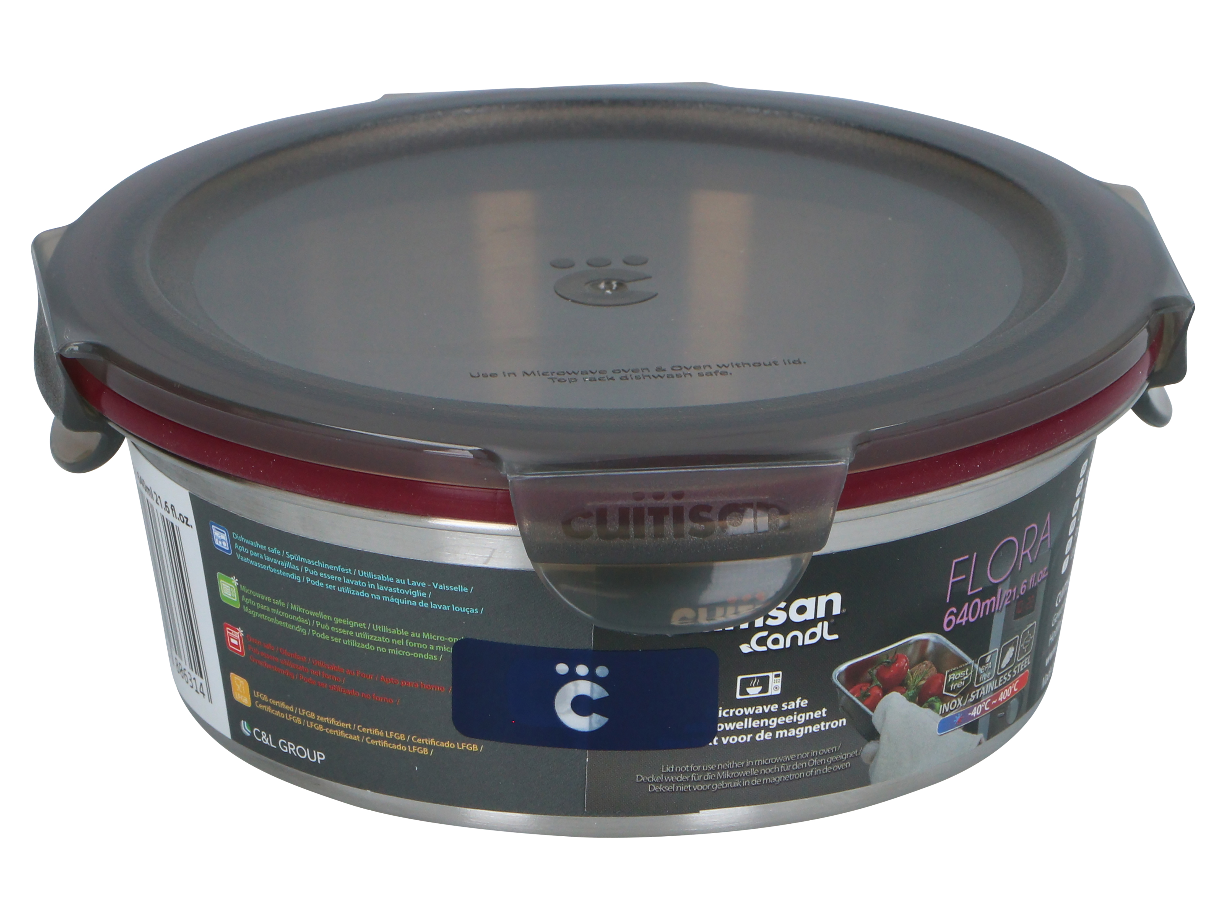 Edelstahlfrischhaltenbox 640ml