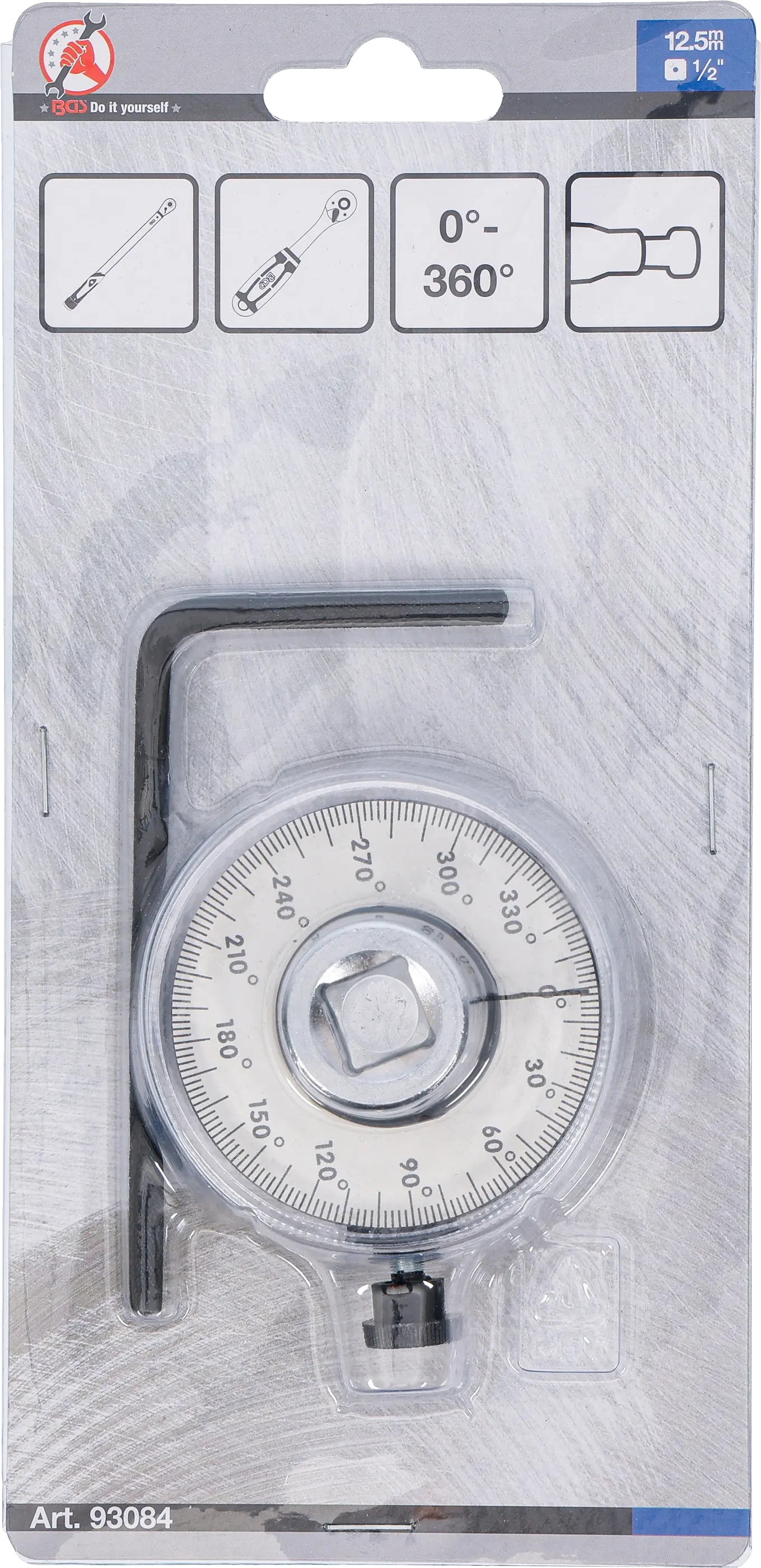 BGS TECHNIC Drehwinkel-Messgerät, 1/2", Innenvierkant 12,5 mm BGS Drehwinkel-Messgerät, 1/2", Innenvierkant 12,5 mm