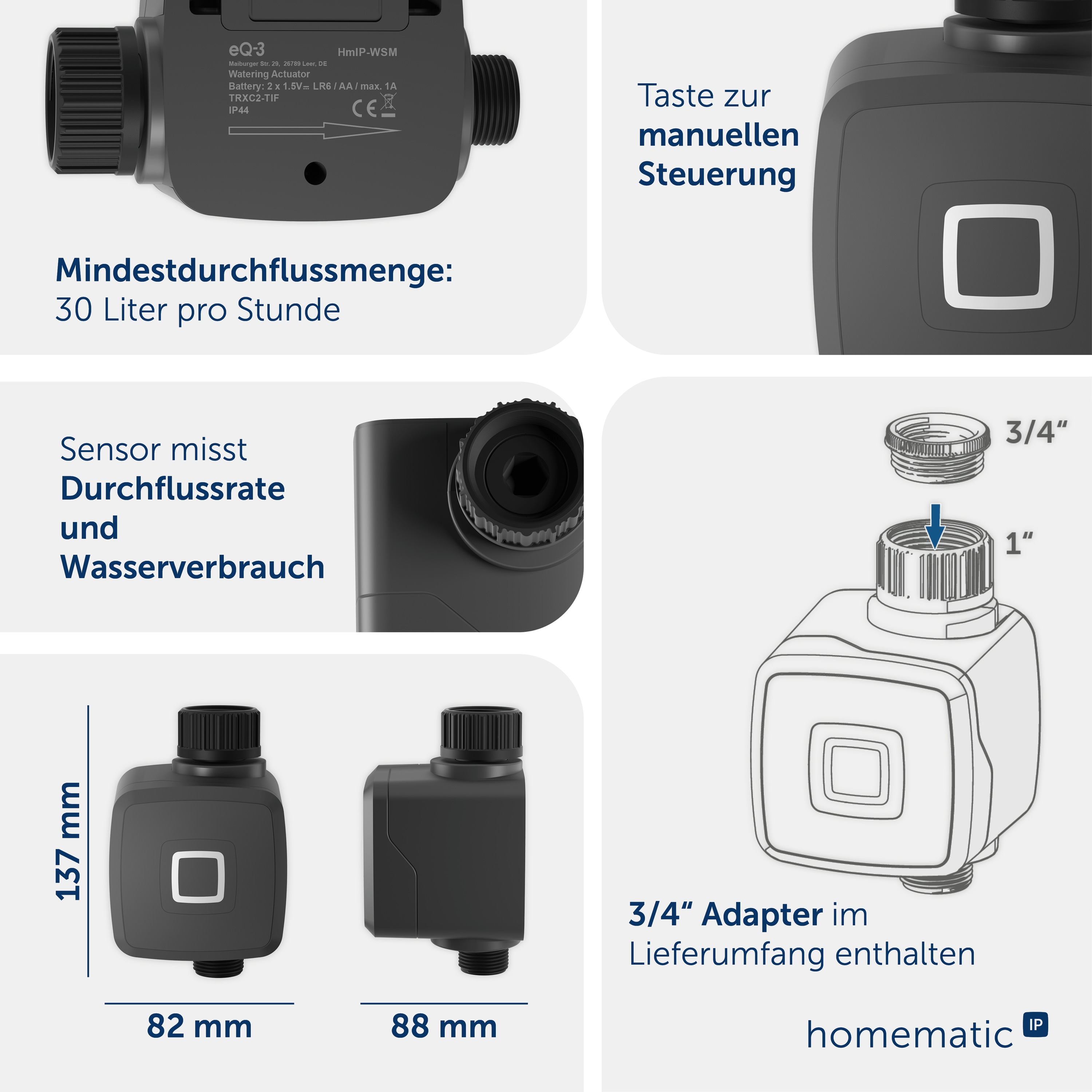 HOMEMATIC IP 162114A0 Bewässerungsaktor HOMEMATIC IP 162114A0 Bewässerungsaktor