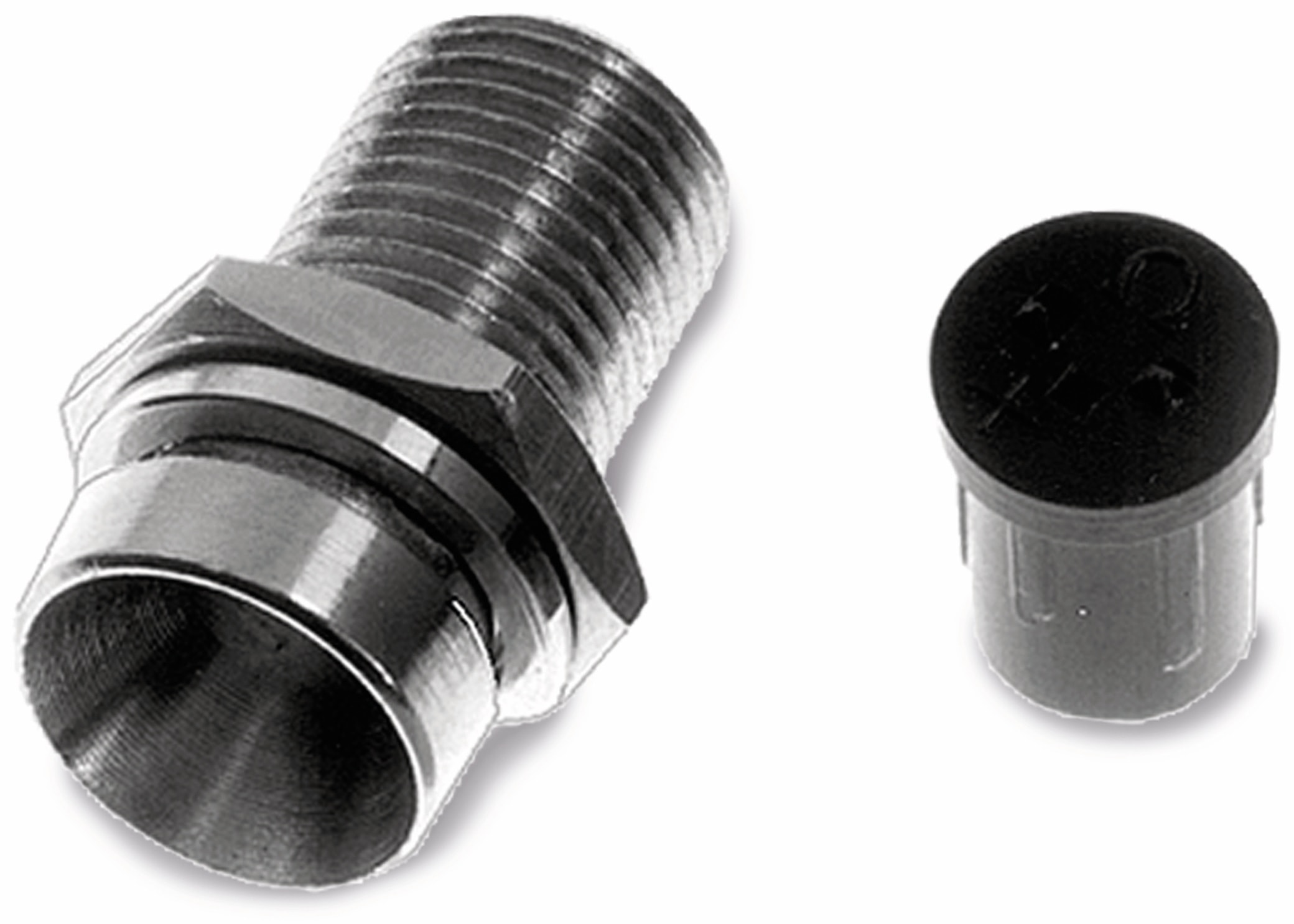 LED Fassung, 3 mm, Nickel, versenkt
