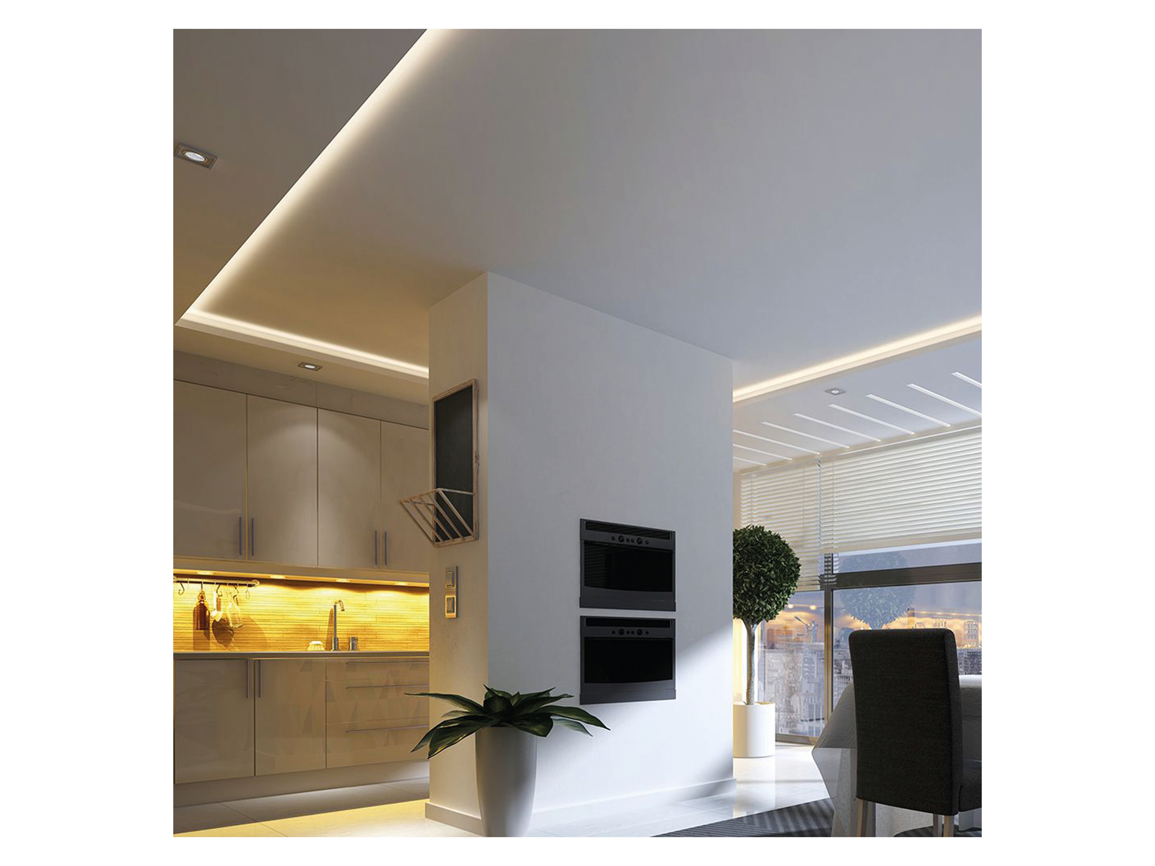 V-TAC LED-Strip VT-COB 421, 2105 LEDs, EEK: F, 10 W, 24 V, 4800 lm, 3000 K, 5 m V-TAC LED-Strip VT-COB 421, 2105 LEDs, EEK: F, 10 W, 24 V, 4800 lm, 3000 K, 5 m