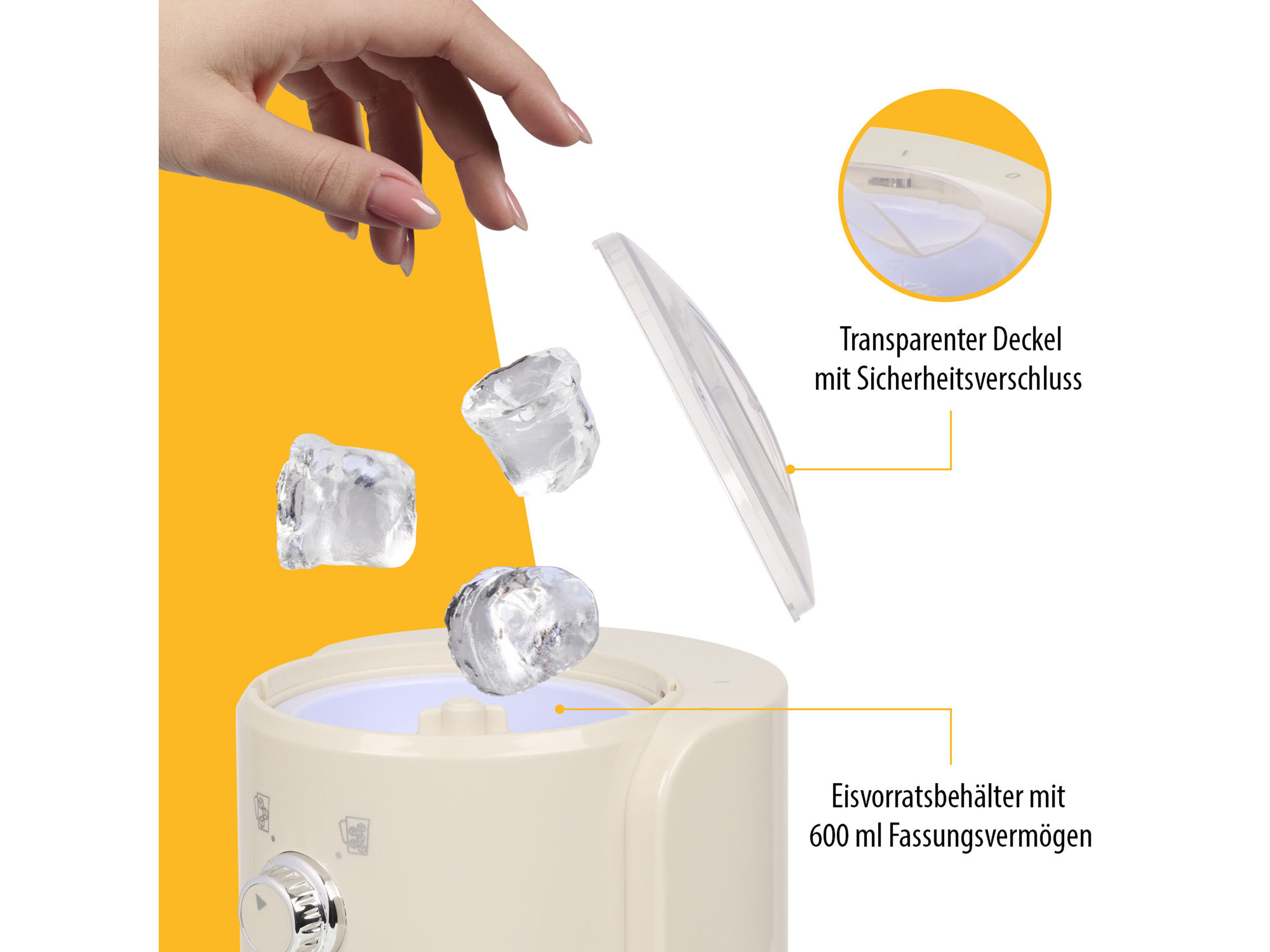 TRISTAR Slush-Eismaschine KD-7310, Slushy Maker, leistungsstarker 30W-Motor