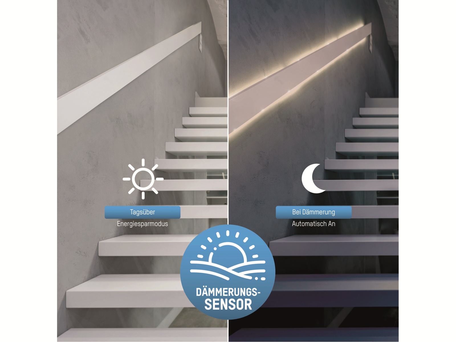 ANSMANN LED-Band 60 LEDs, Bewegungs-/Dämmerungssensor, inklusive 4 Micro-Batterien ANSMANN LED-Band 60 LEDs, Bewegungs-/Dämmerungssensor, inklusive 4 Micro-Batterien