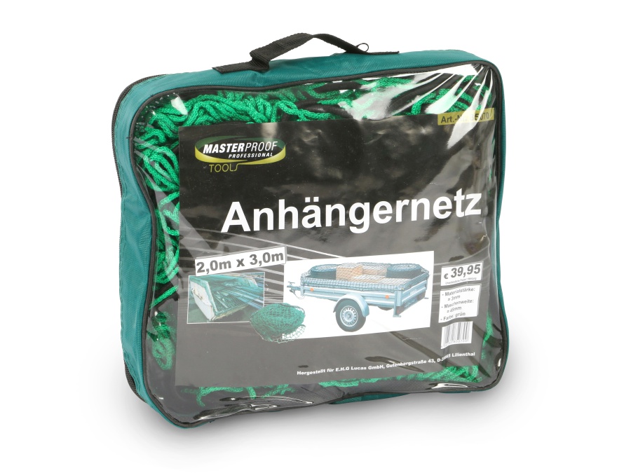 MASTERPROOF Anhängernetz, 200x300 cm