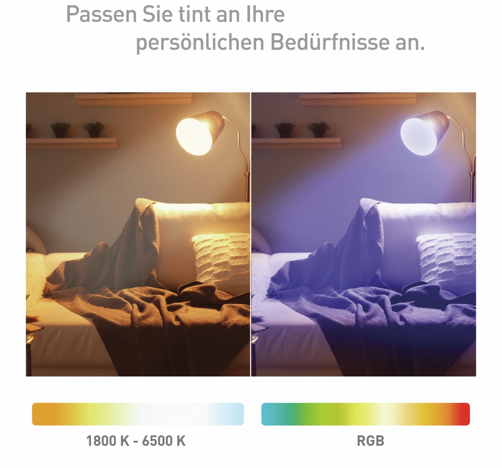 TINT LED-Lampe MüLLER LICHT E27, 15 W, 1520 lm, EEK F, Globe, RGB