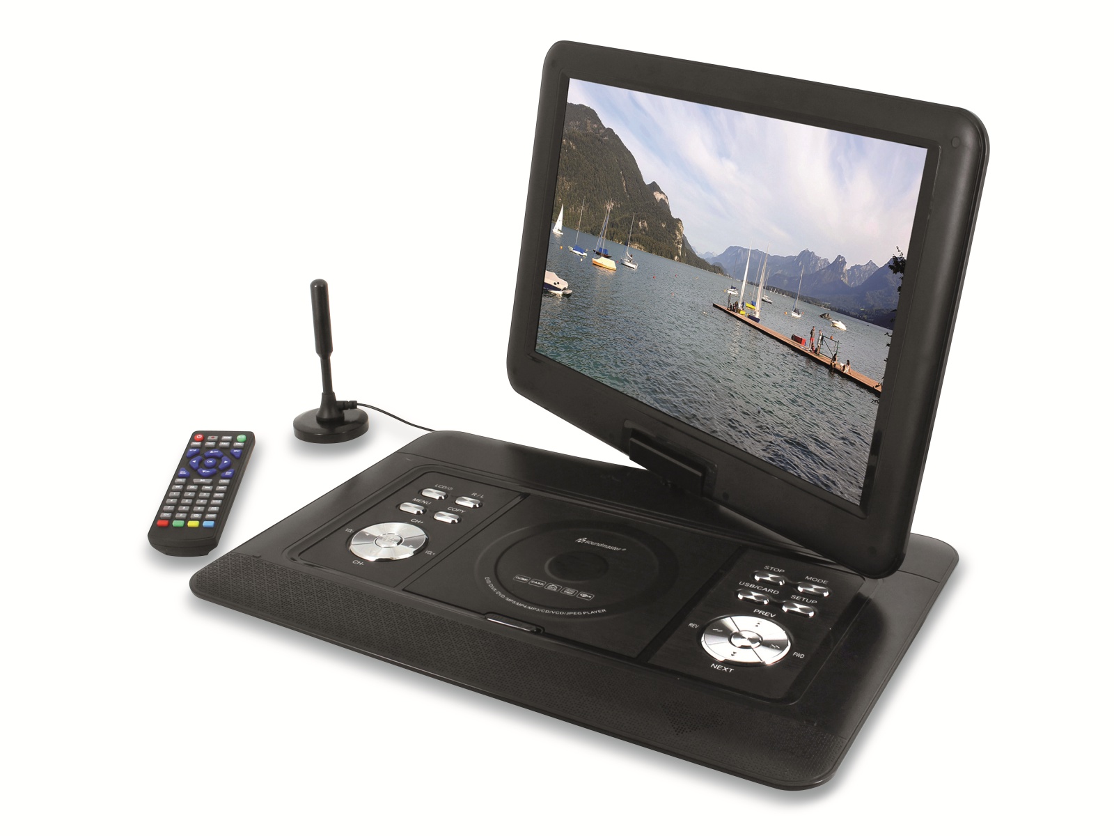 SOUNDMASTER Portabler DVD-Player PDB1600SW, 15,4", DVB-T2, Akku, EEK D SOUNDMASTER Portabler DVD-Player PDB1600SW, 15,4", DVB-T2, Akku, EEK D