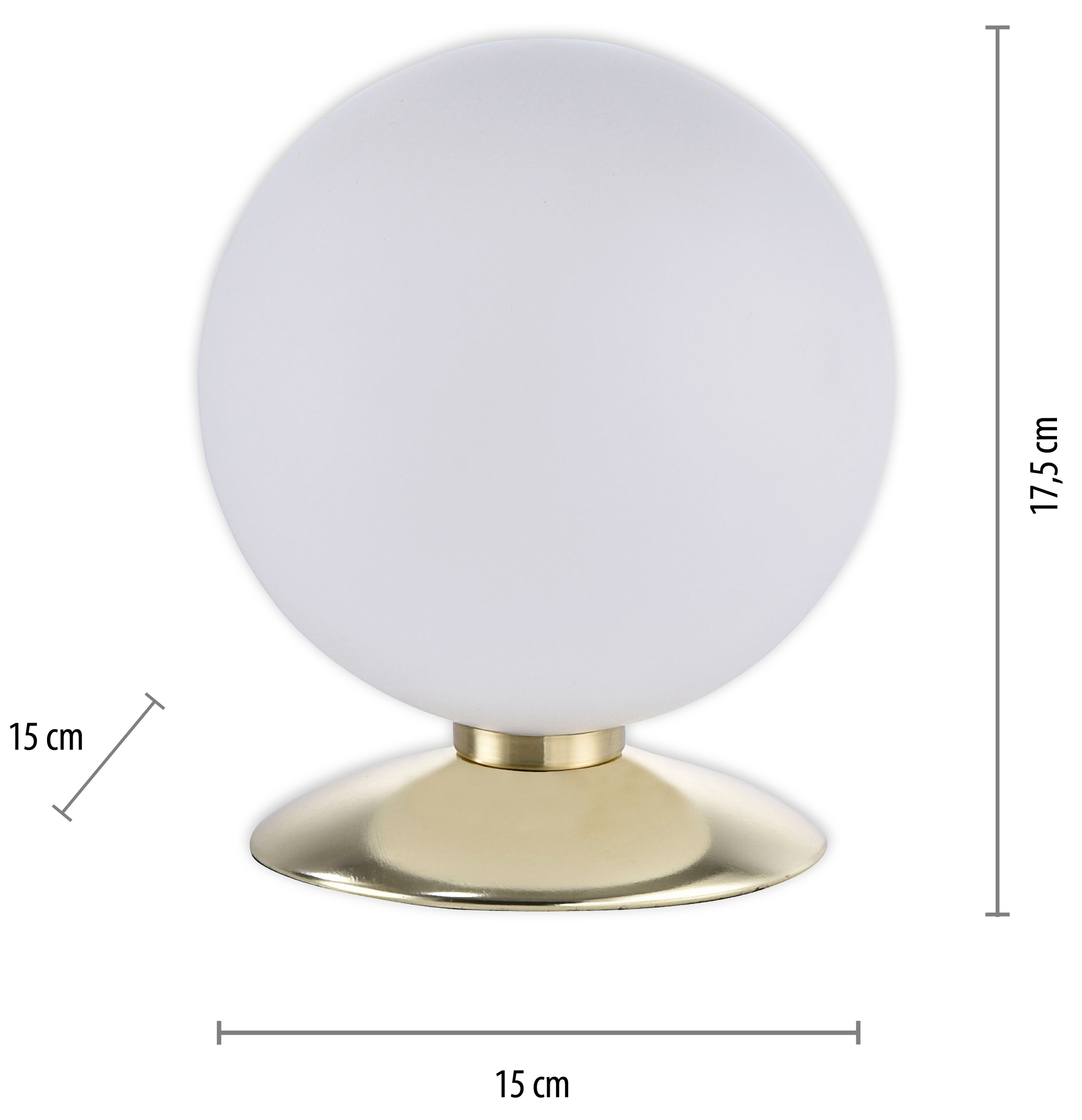 PAUL NEUHAUS LED-Tischleuchte 4013-60 messsing, G9, 3 W, 235 lm, 3000 K