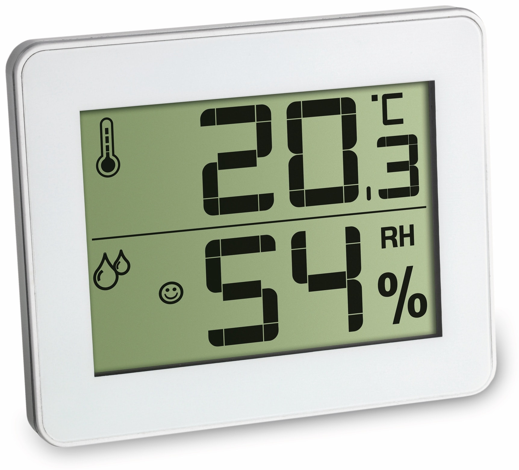 TFA Digitales Thermo-Hygrometer 30.5033.02, weiß
