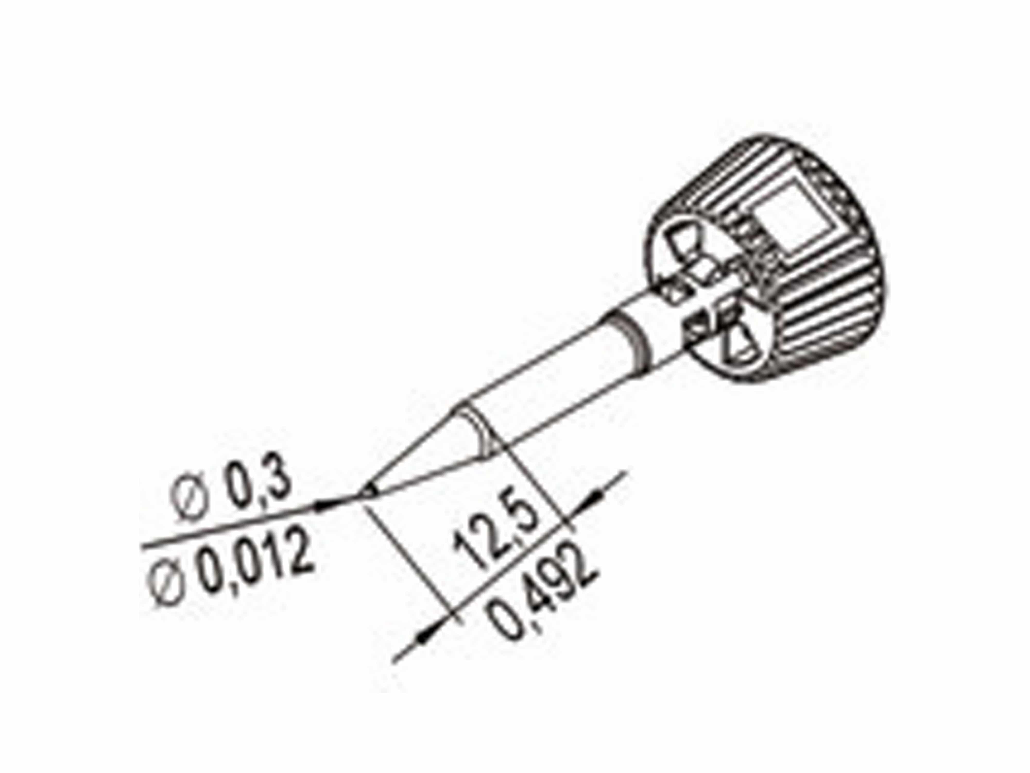 ERSA Lötspitze, 0142PDLF03L/SB, bleistiftspitz, 0,3 mm