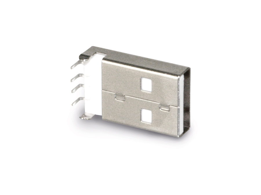 USB-A Einbaustecker, 90° USB-A Einbaustecker, 90°