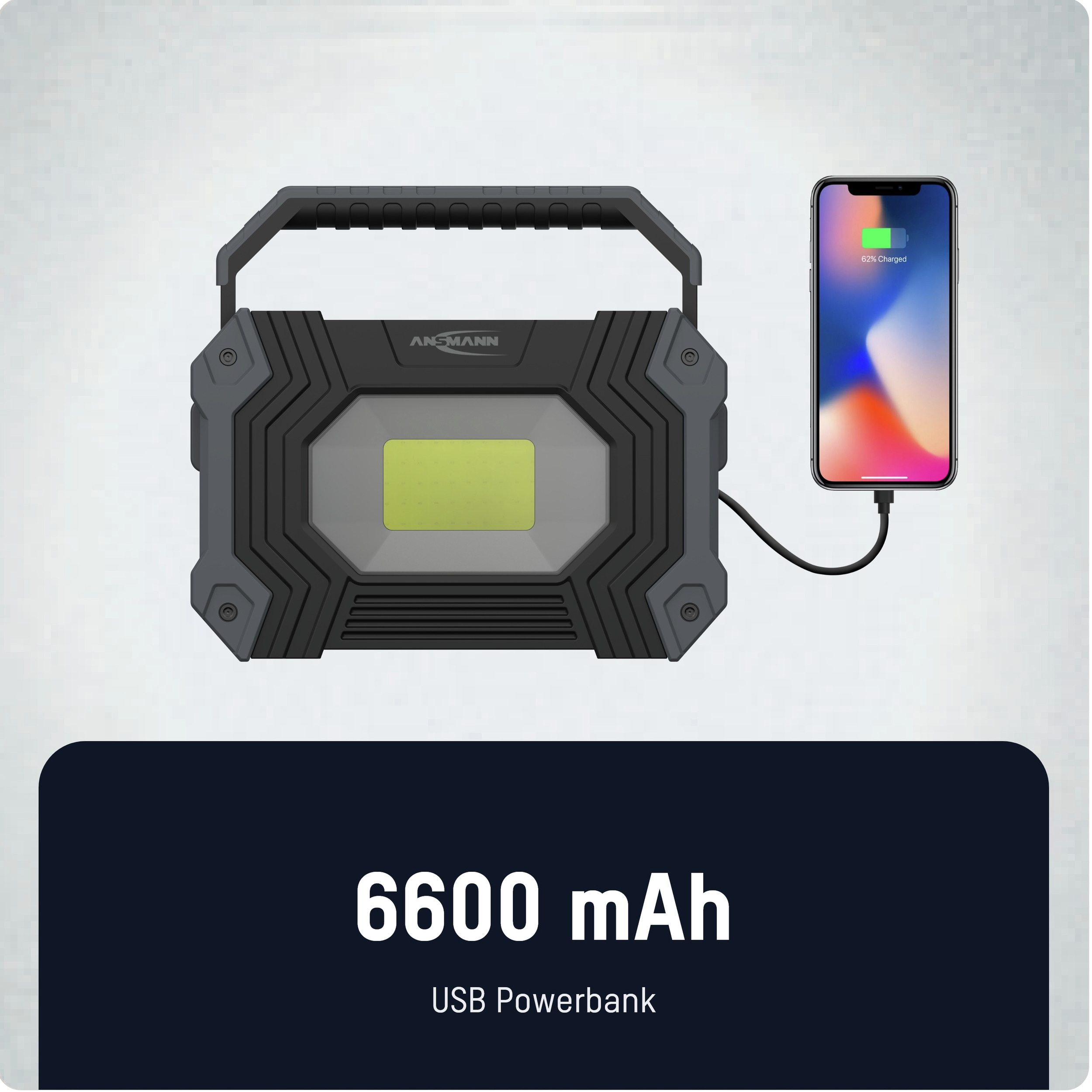 ANSMANN LED-Arbeitsleuchte FL2500R, 30 W, 2400 lm, Akkubetrieb