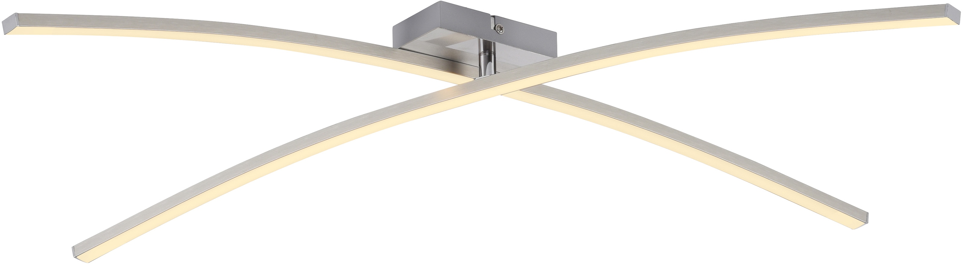 JUST LIGHT LED-Deckenleuchte 14726-55, 12W, 3000K, 1730lm, warmweiß, IP20, stahl