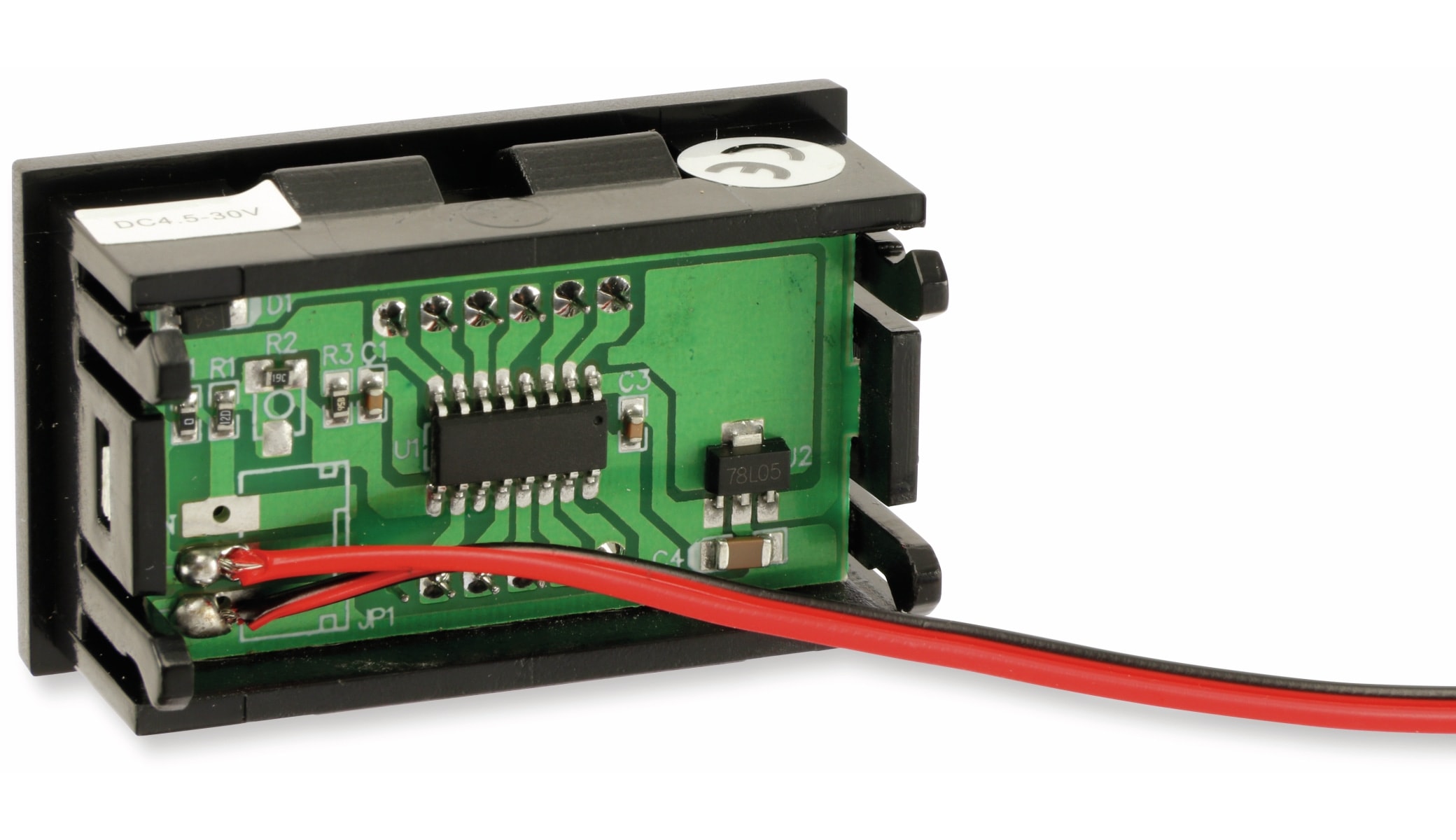 Digital-Voltmeter, 4,5...30 V, 15 mm Digital-Voltmeter, 4,5...30 V, 15 mm