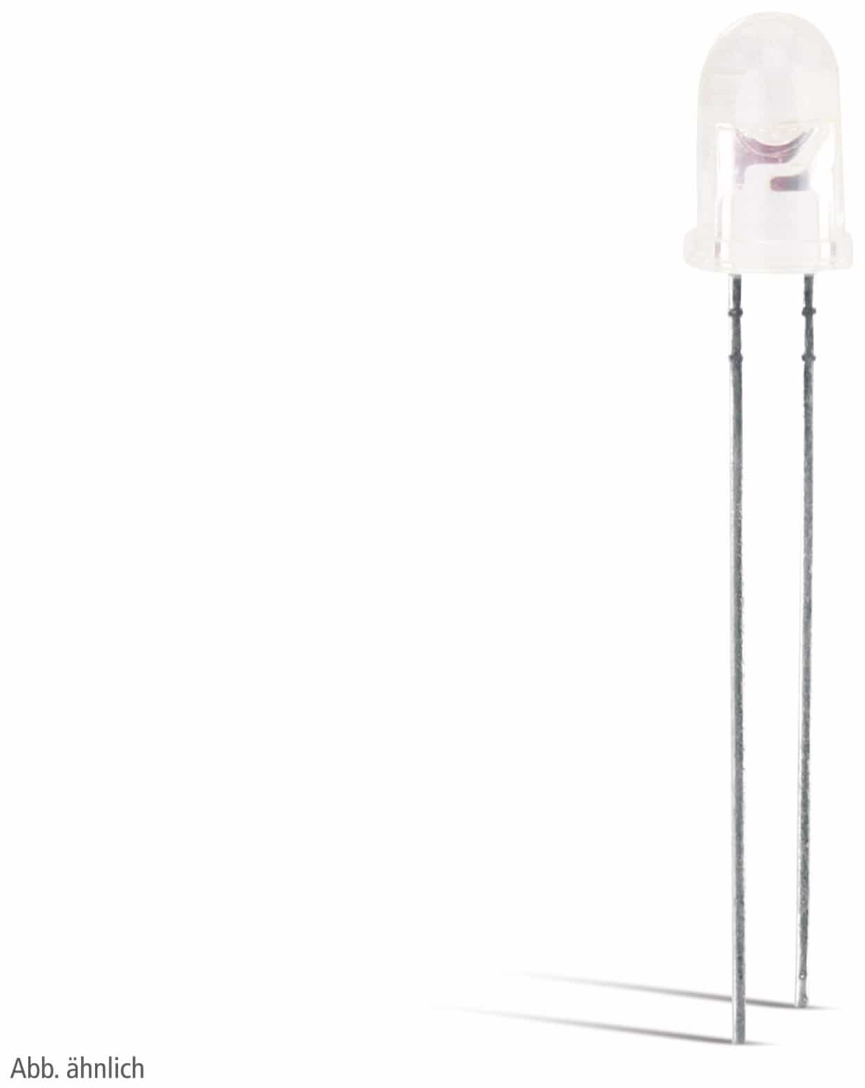 LED 5mm, warmweiss, klar, 8400mcd, 60°, 2,7-3,4 V-, 30 mA LED 5mm, warmweiss, klar, 8400mcd, 60°, 2,7-3,4 V-, 30 mA