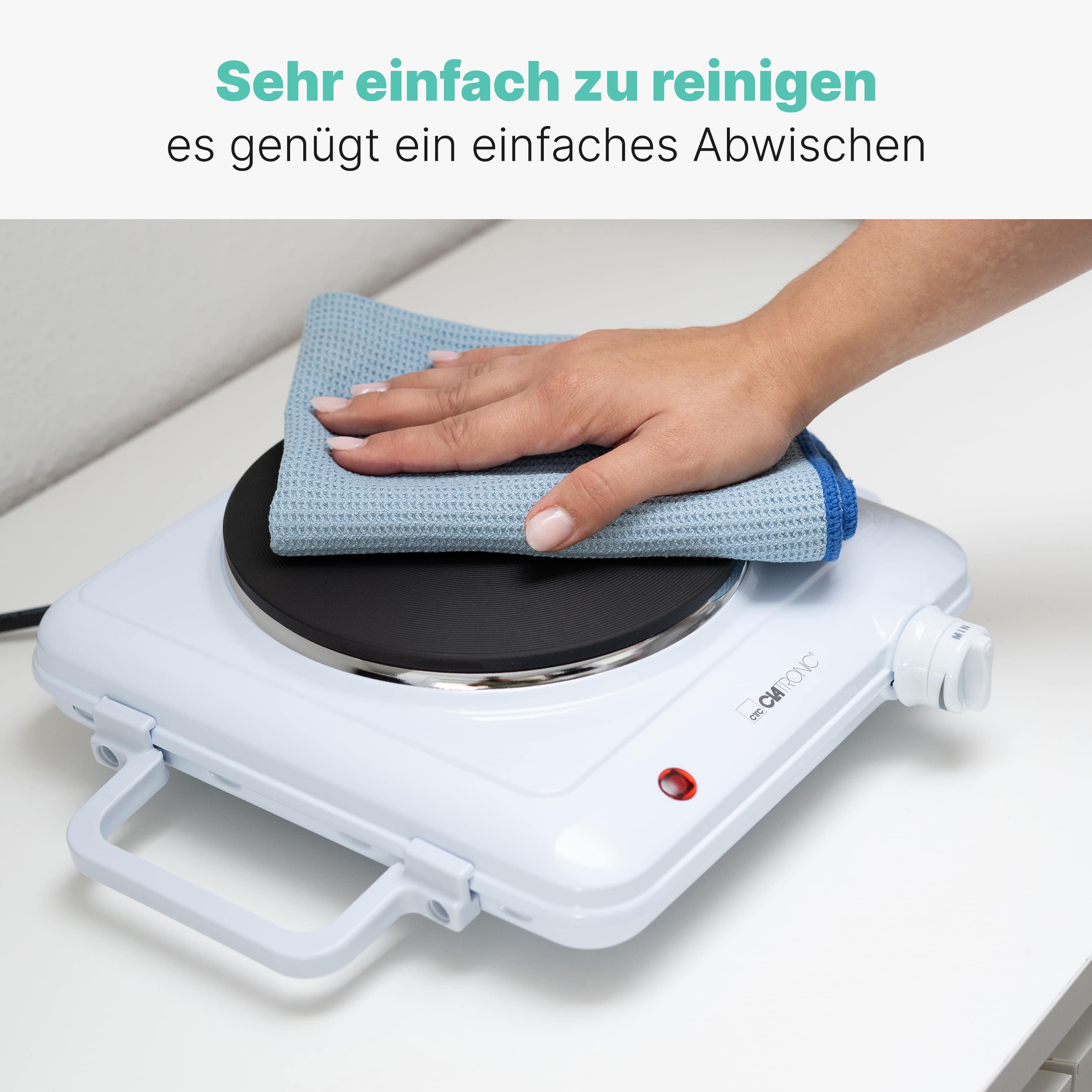 CLATRONIC Einzelkochplatte EKP 3582, Ø 180 mm, 1500 W, weiß CLATRONIC Einzelkochplatte EKP 3582, Ø 180 mm, 1500 W, weiß