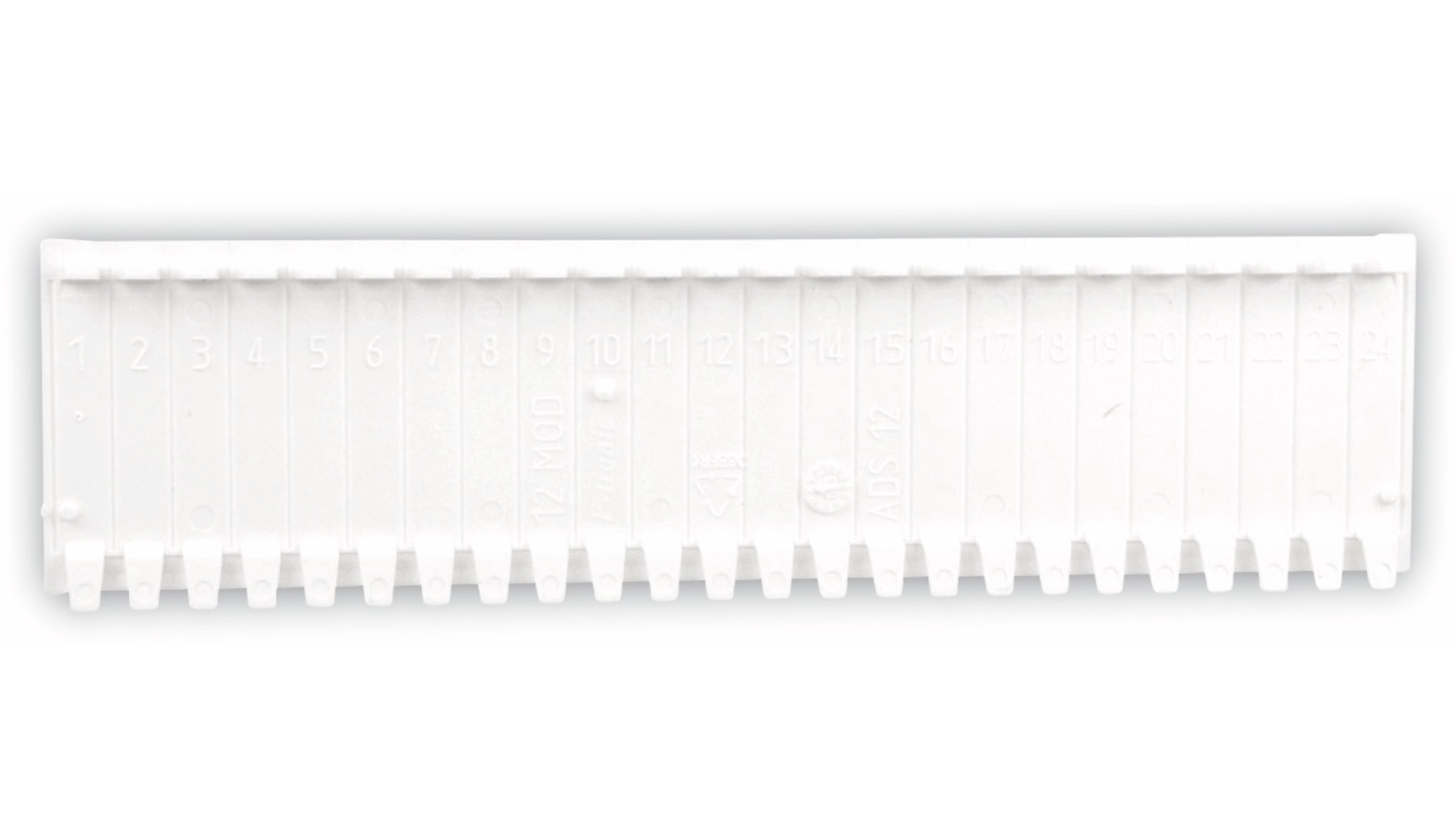 F-TRONIC Abdeckstreifen, 12 Einheiten, weiß