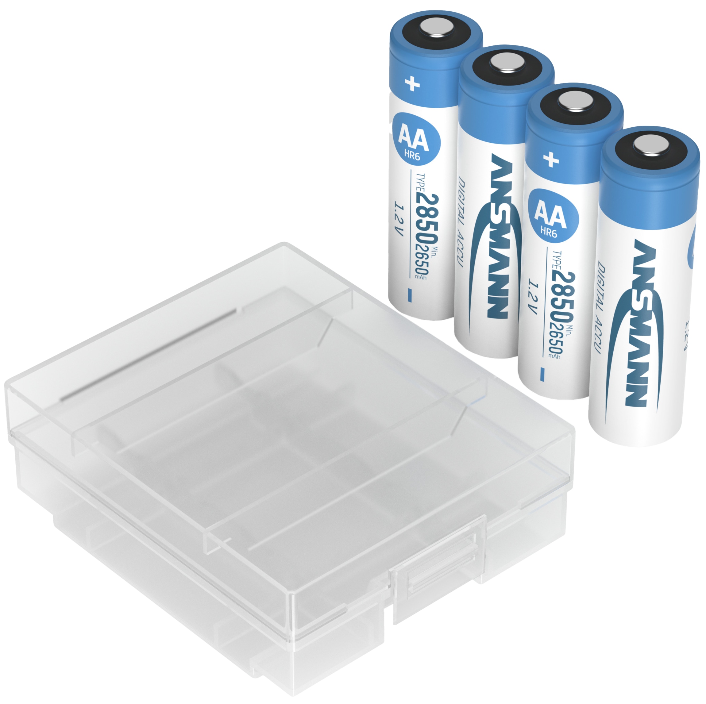 ANSMANN NiMH-Mignon-Akku 2850 mAh, 4 Stück, mit Batterienbox ANSMANN NiMH-Mignon-Akku 2850 mAh, 4 Stück, mit Batterienbox