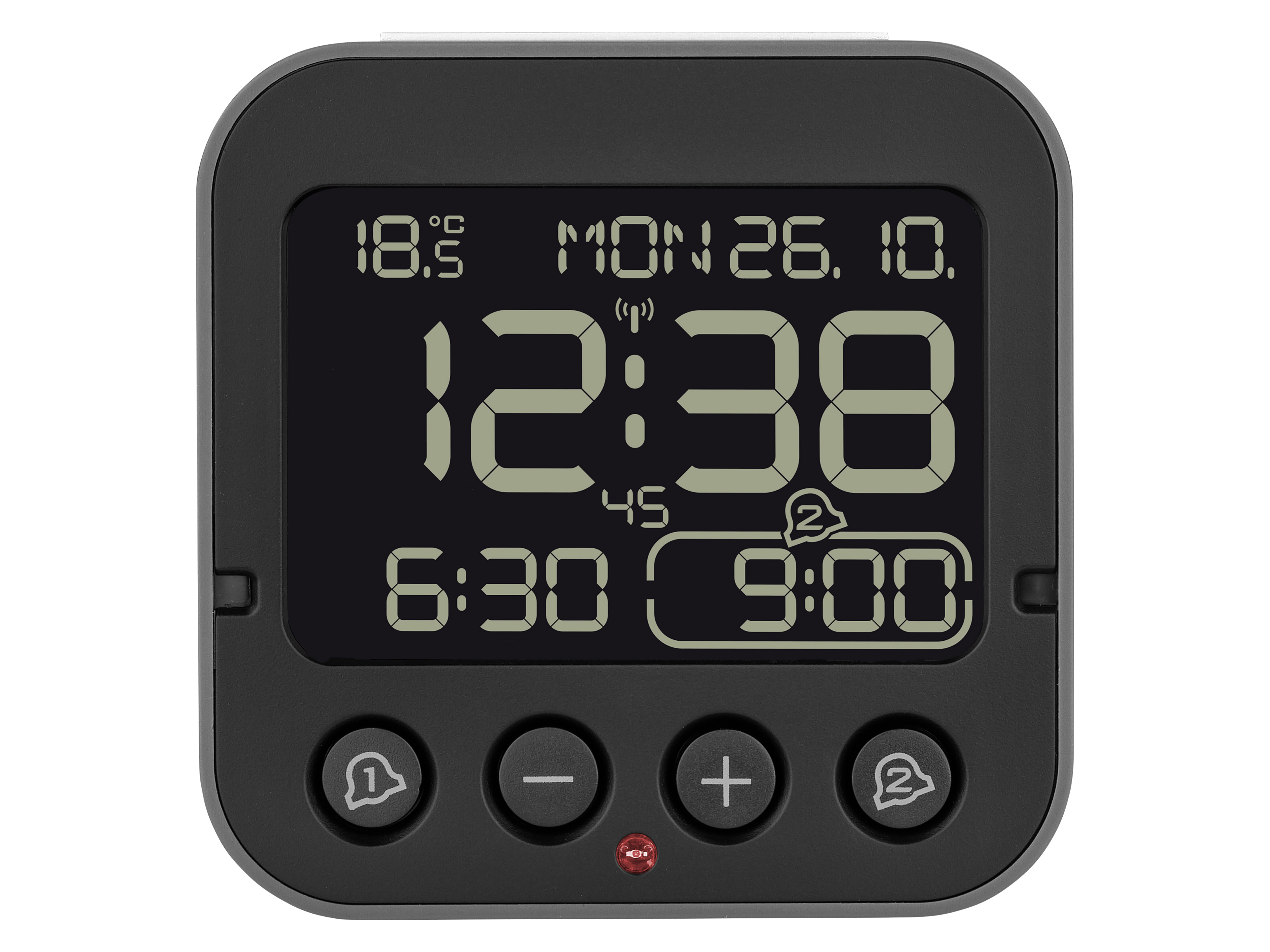 TFA Digitaler Funkwecker 60.2552.01, mit Temperatur BINGO 2.0