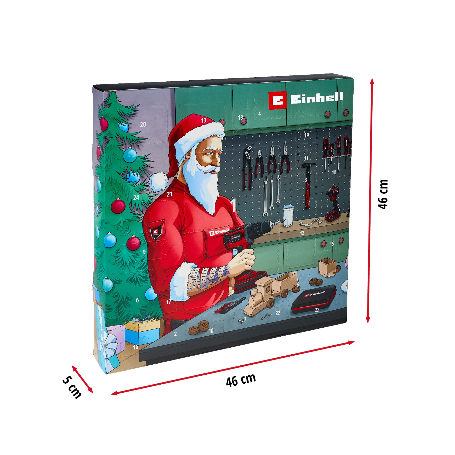 EINHELL Adventskalender 2025, 370260, 42-teilig