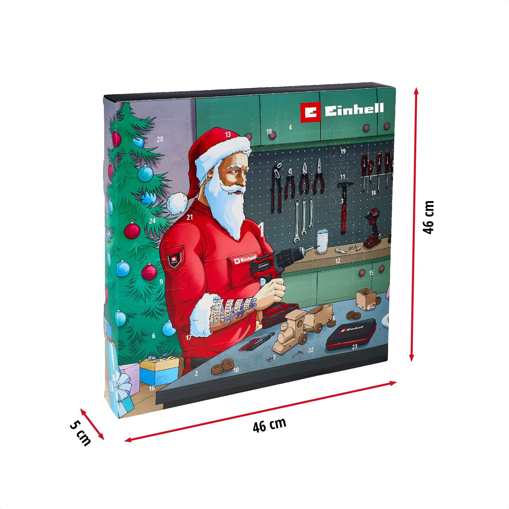 EINHELL Adventskalender 2025, 370260, 42-teilig EINHELL Adventskalender 2025, 370260, 42-teilig