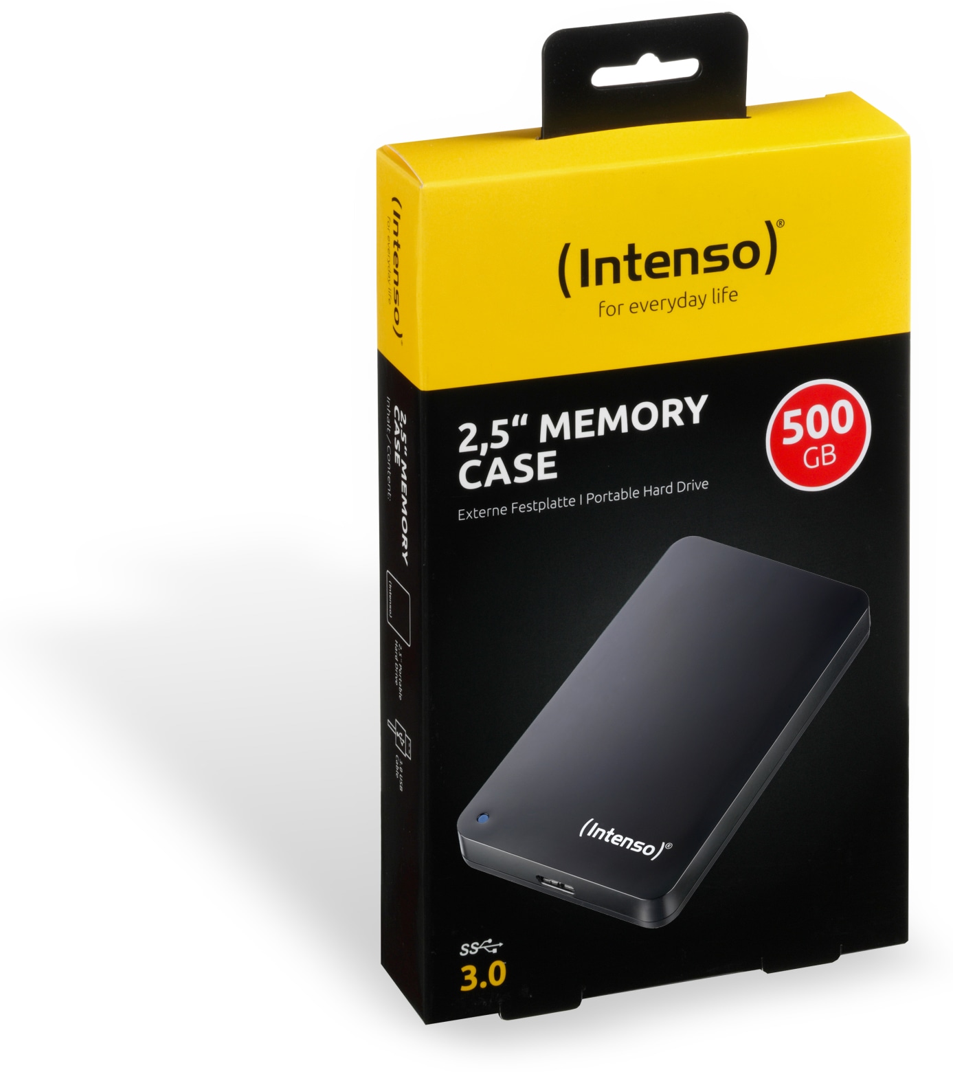 INTENSO USB 3.0-HDD Memory Case, 500 GB, schwarz