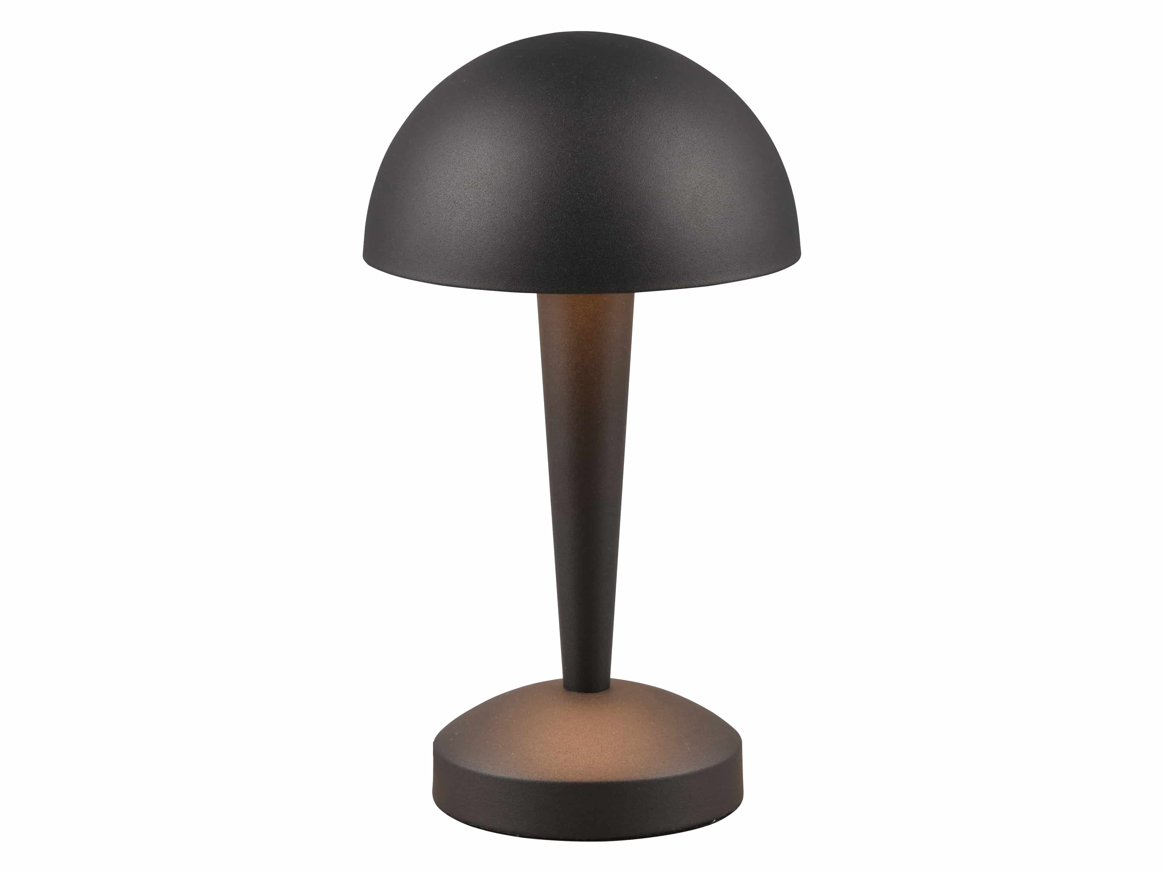 REALITY LED-Tischleuchte Canaria R59561180 schwarz-gold, E14, 4,9 W, 470 lm, 3000 K