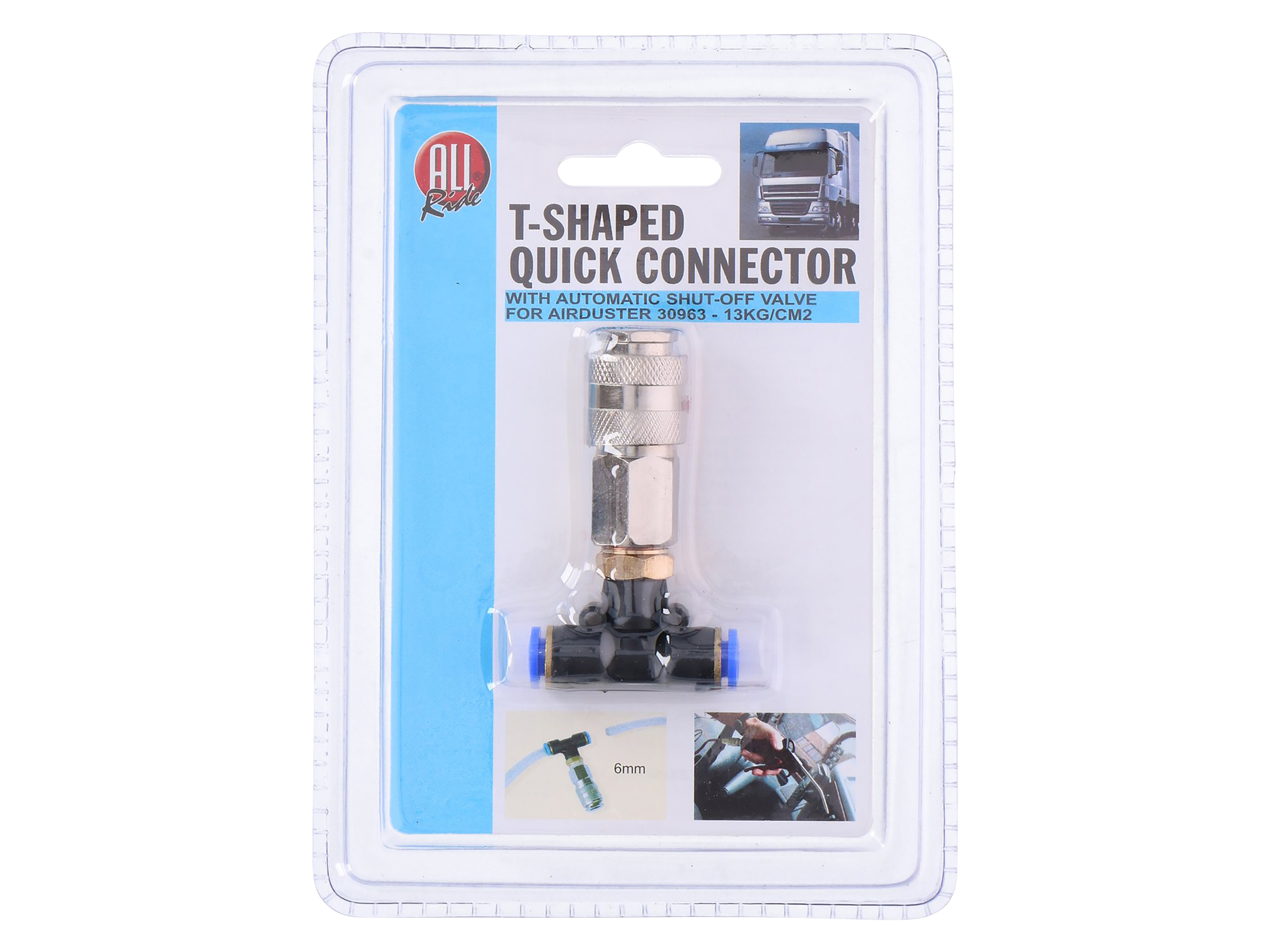 ALL RIDE Schnellkupplung T-Form 13 kg/cm², 6 mm