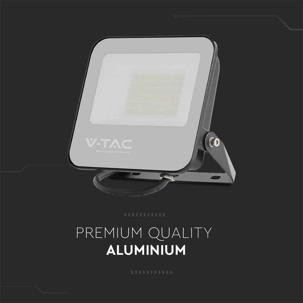 V-TAC LED-Fluter, VT-4456, EEK: B, 50 W, 4000 K, 9250 lm, IP65, sw LED-Fluter V-TAC, VT-4456, EEK: B, 50 W, 4000 K, 9250 lm, IP65, sw