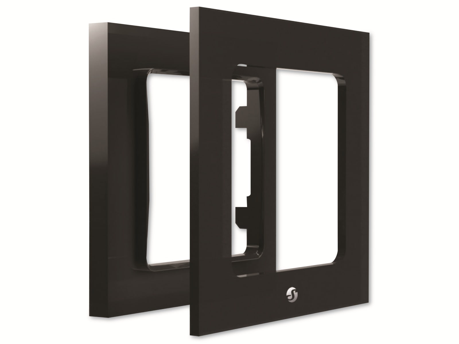 SHELLY Wandtaster-Rahmen Wall Frame 1, schwarz SHELLY Wandtaster-Rahmen Wall Frame 1, schwarz