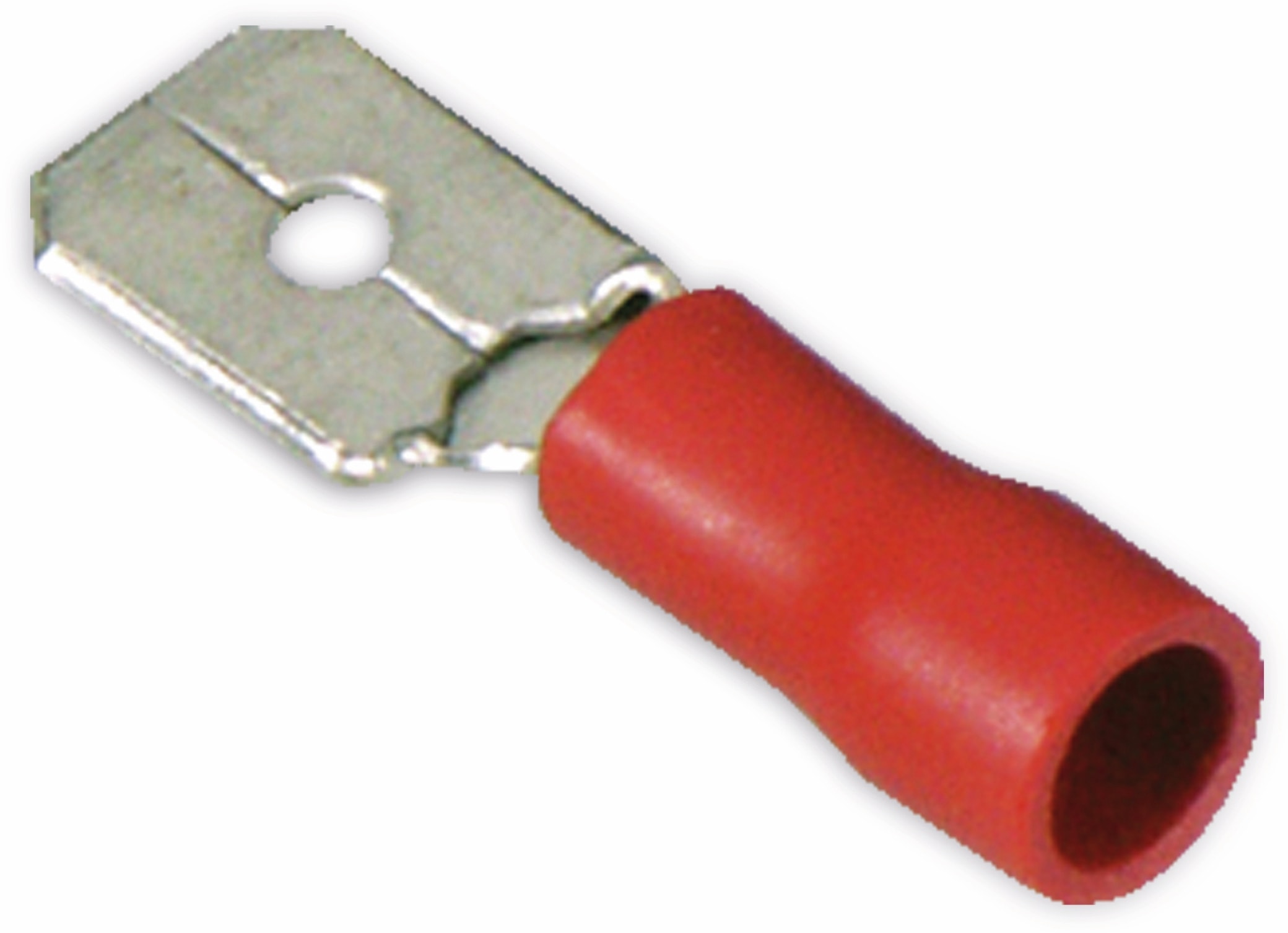 Flachstecker, 6,3 mm, rot, 10 Stück Flachstecker, 6,3 mm, rot, 10 Stück