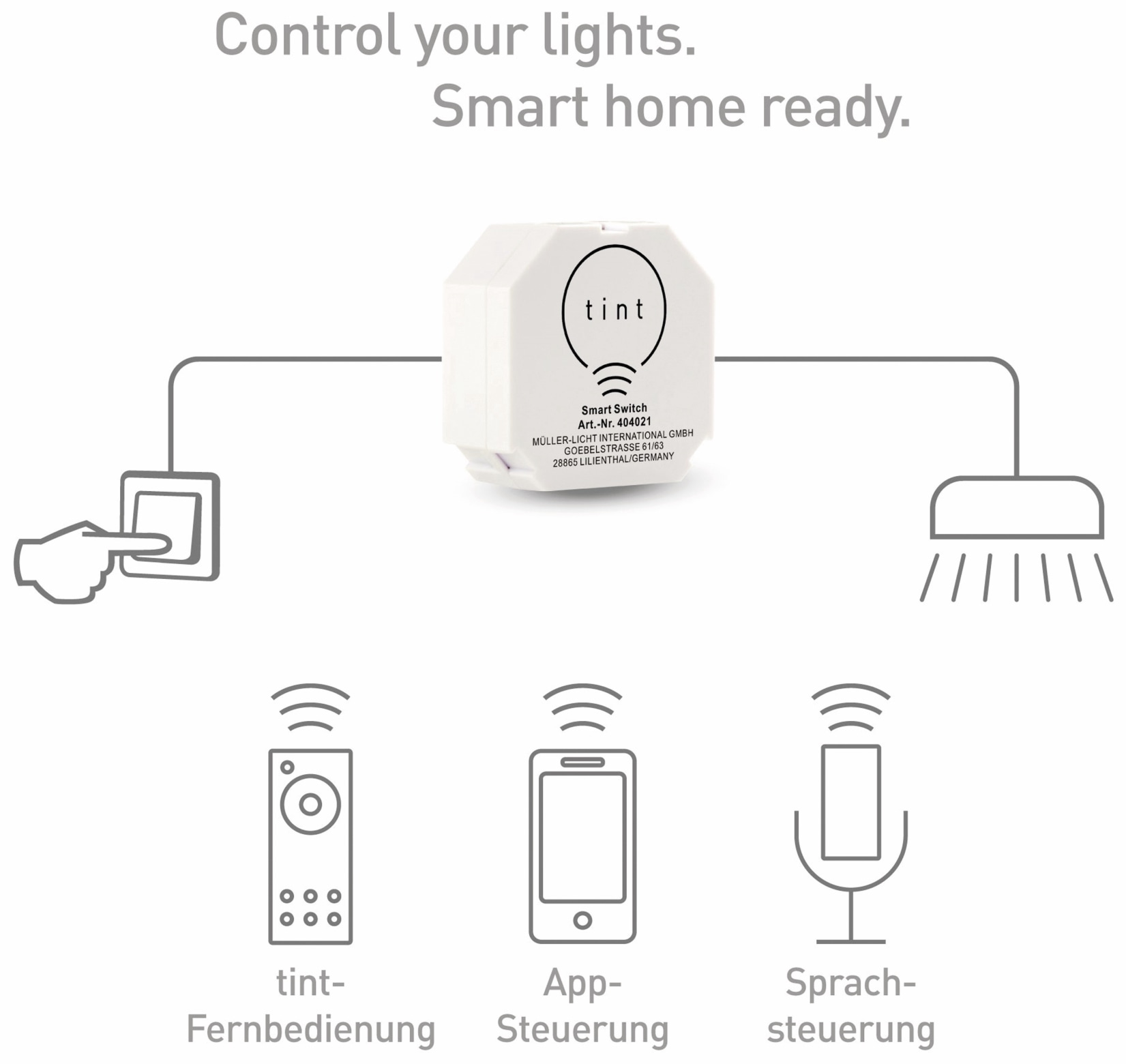 TINT Schaltaktor MüLLER LICHT 200 W, weiß