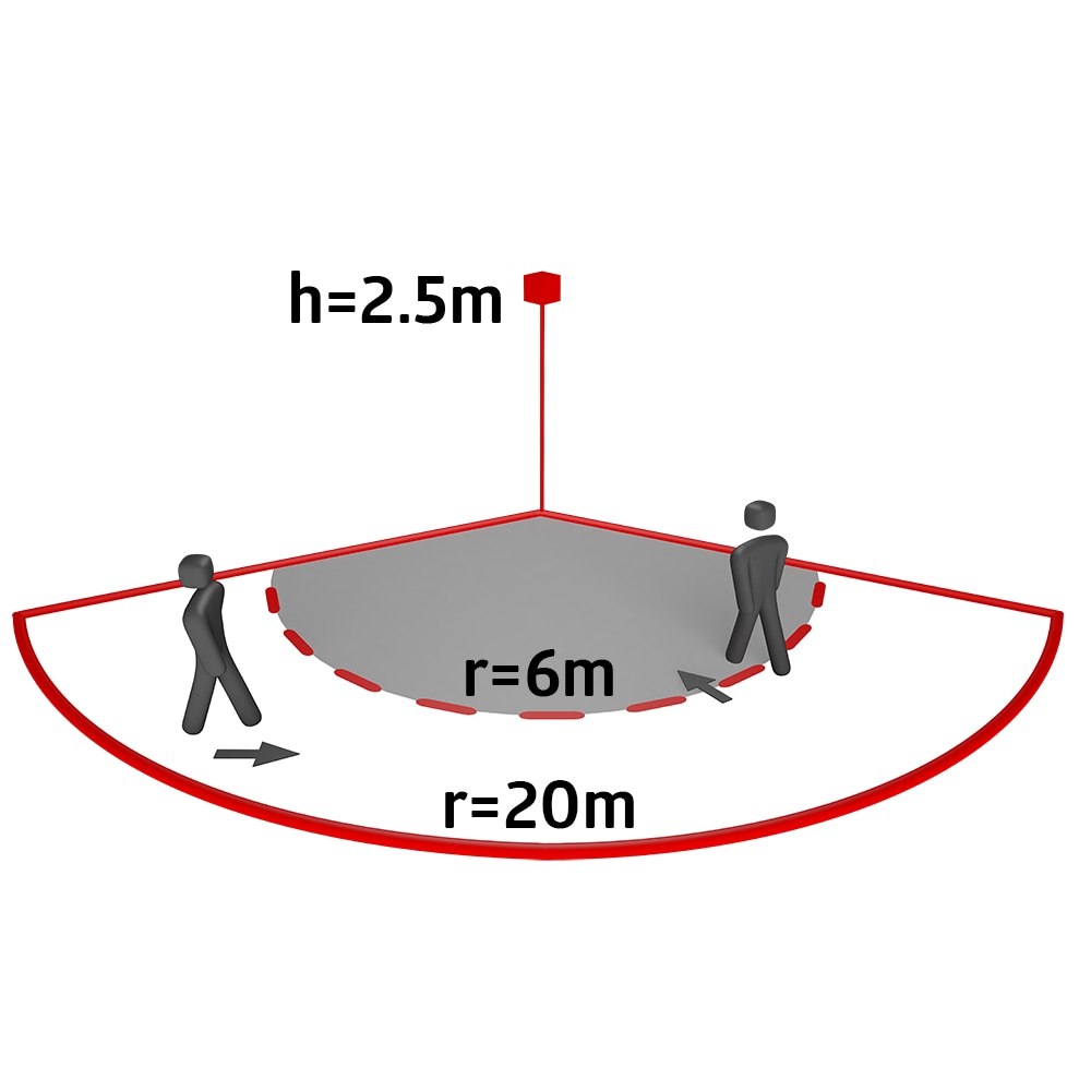 BEG Bewegungsmelder RC-plus next N 130, mit Unterkriechschutz, weiß, 130°