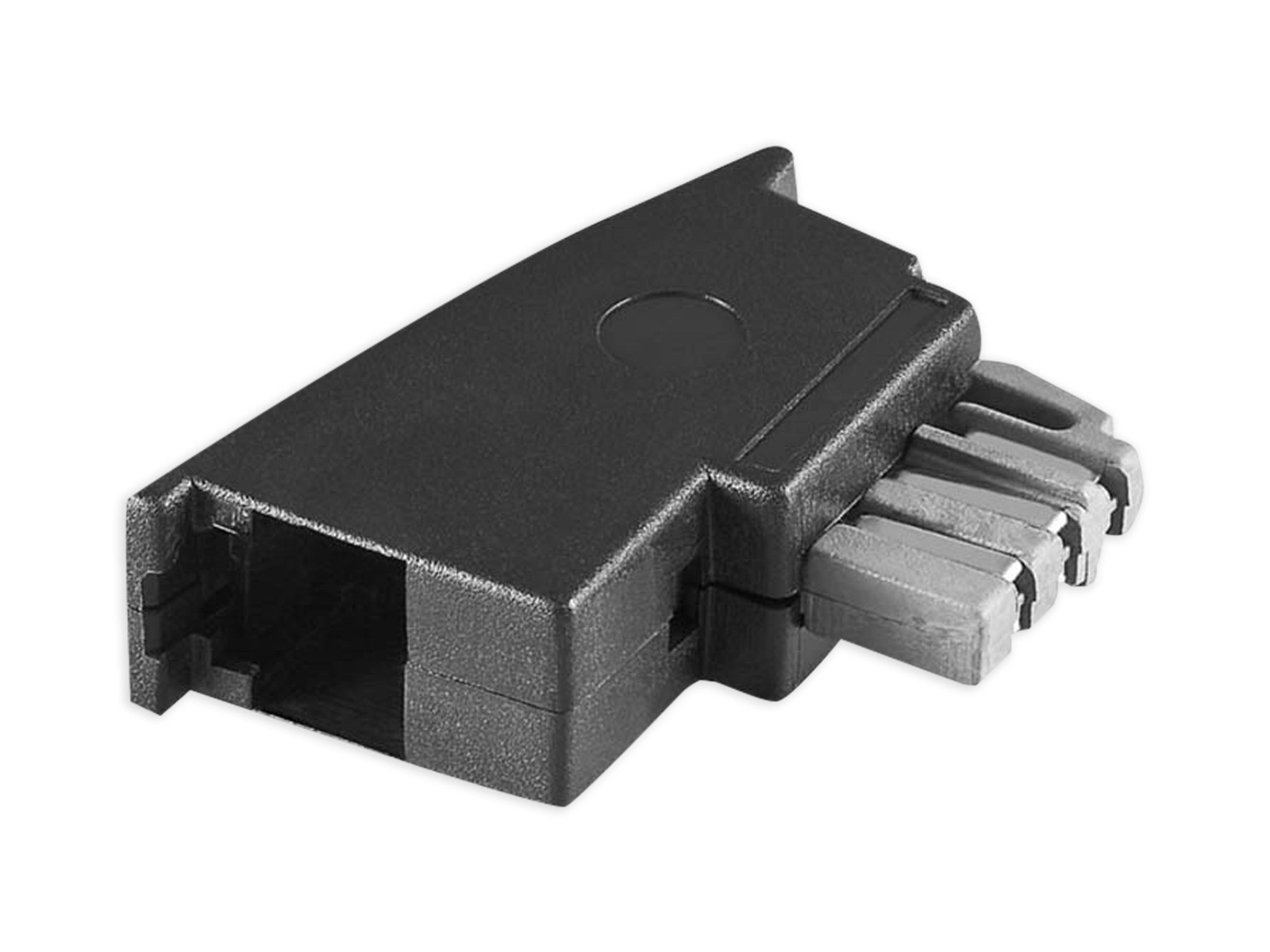 GOOBAY TAE/N Telefon-Adapterstecker, 6P4C, schwarz GOOBAY TAE/N Telefon-Adapterstecker, 6P4C, schwarz