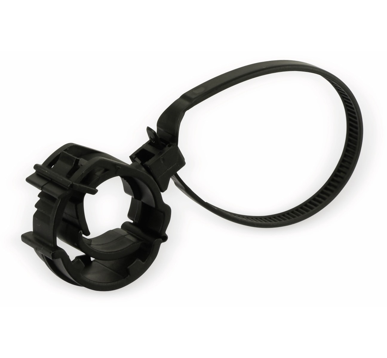 Kabelbinder für Rohrmontage, schwarz, 130 mm