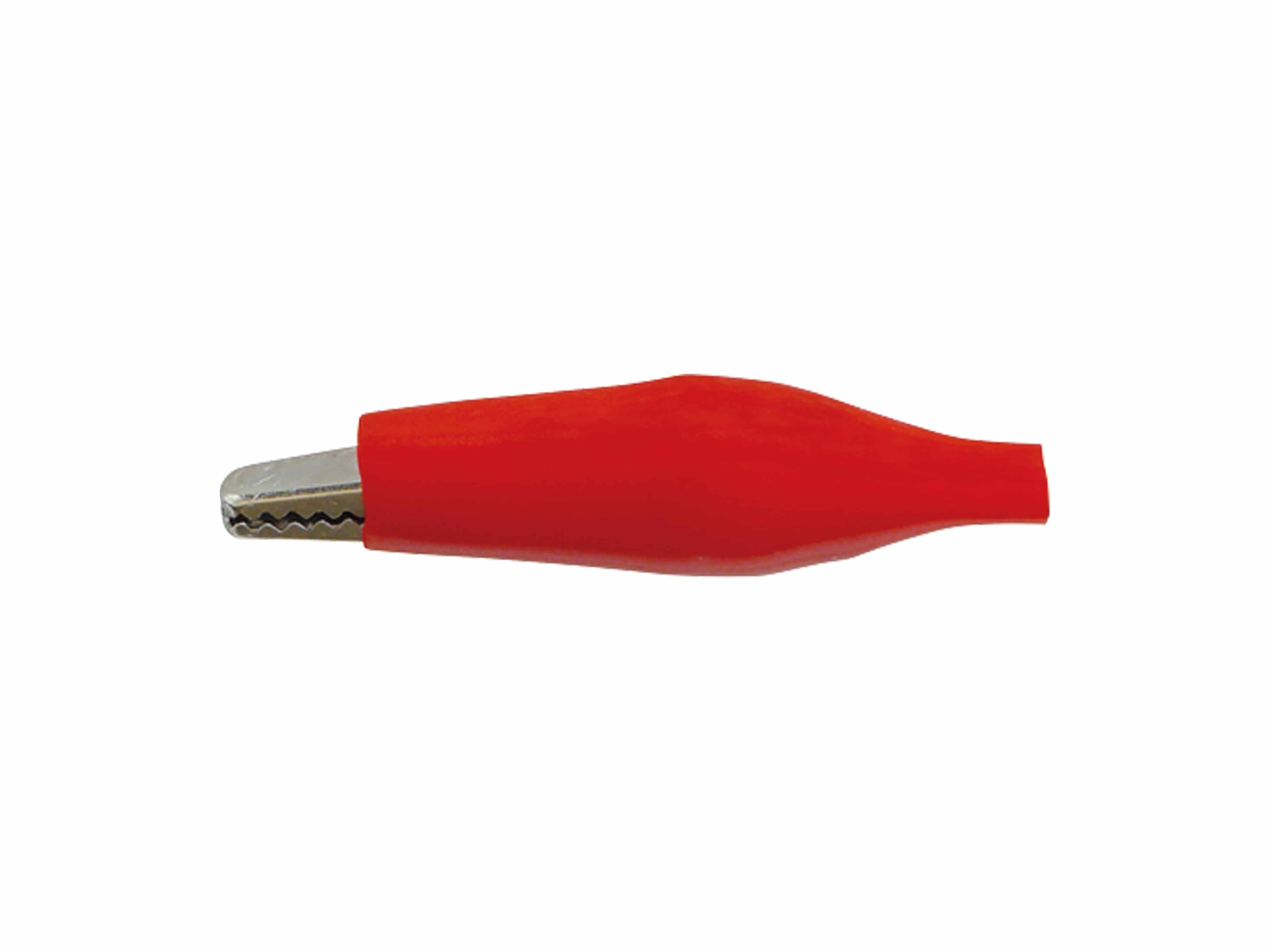 Krokodilklemmen, 45 mm, rot, 10 Stück Krokodilklemmen, 45 mm, rot, 10 Stück