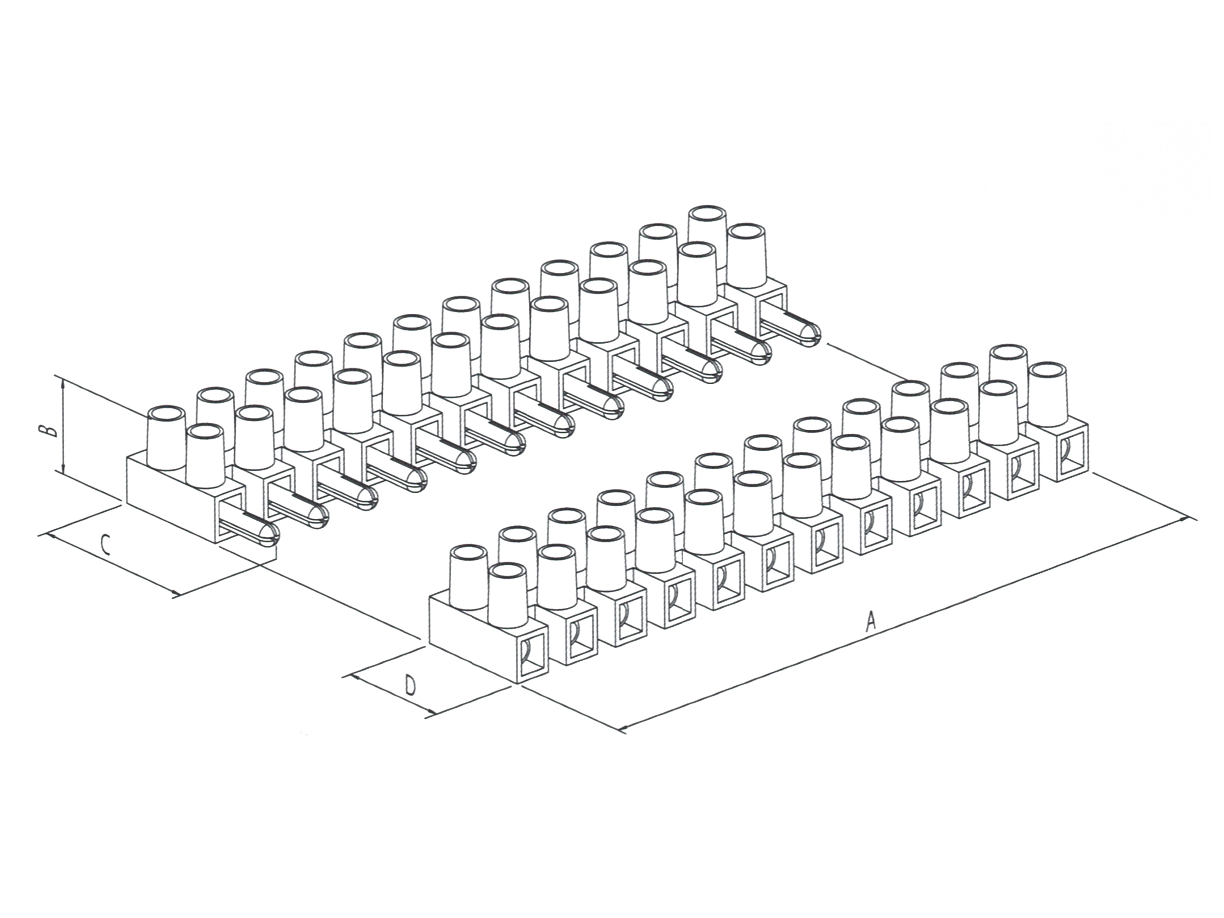 DONAU ELEKTRONIK Lüsterklemme, 2,5 mm², steckbar, H128 DONAU ELEKTRONIK Lüsterklemme, 2,5 mm², steckbar, H128