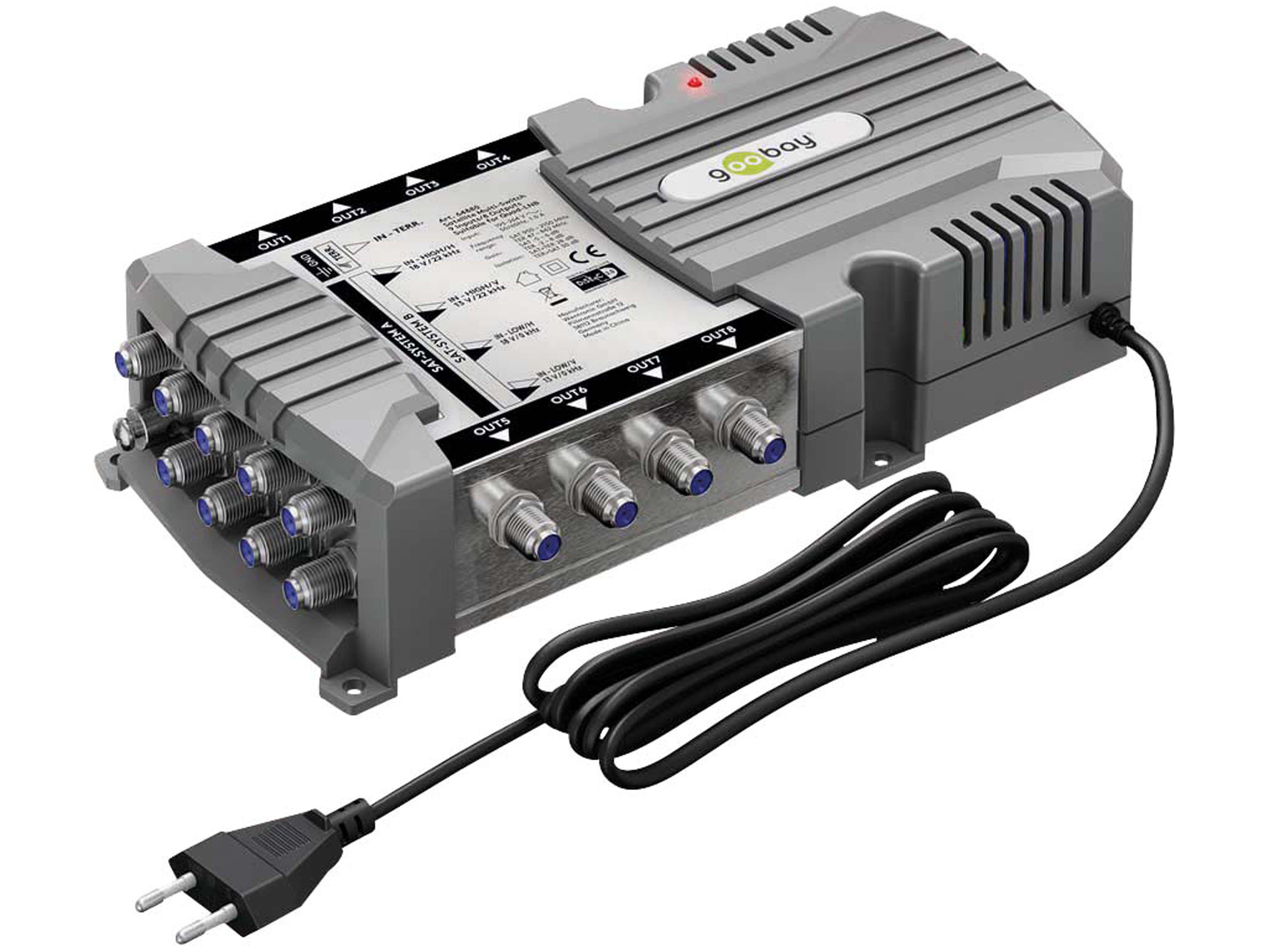 GOOBAY SAT-Multischalter 64880, 9/8