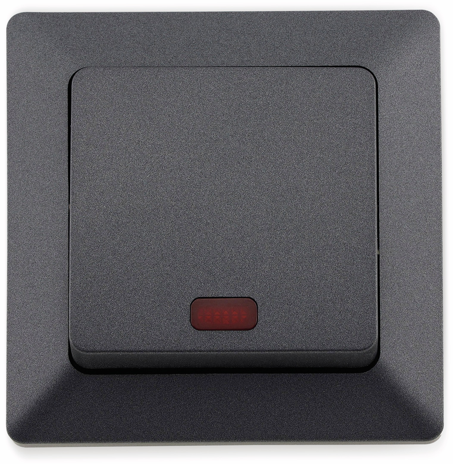 MILOS Kontrollschalter 23039, 10A/250V~, mit Lämpchen, anthrazit