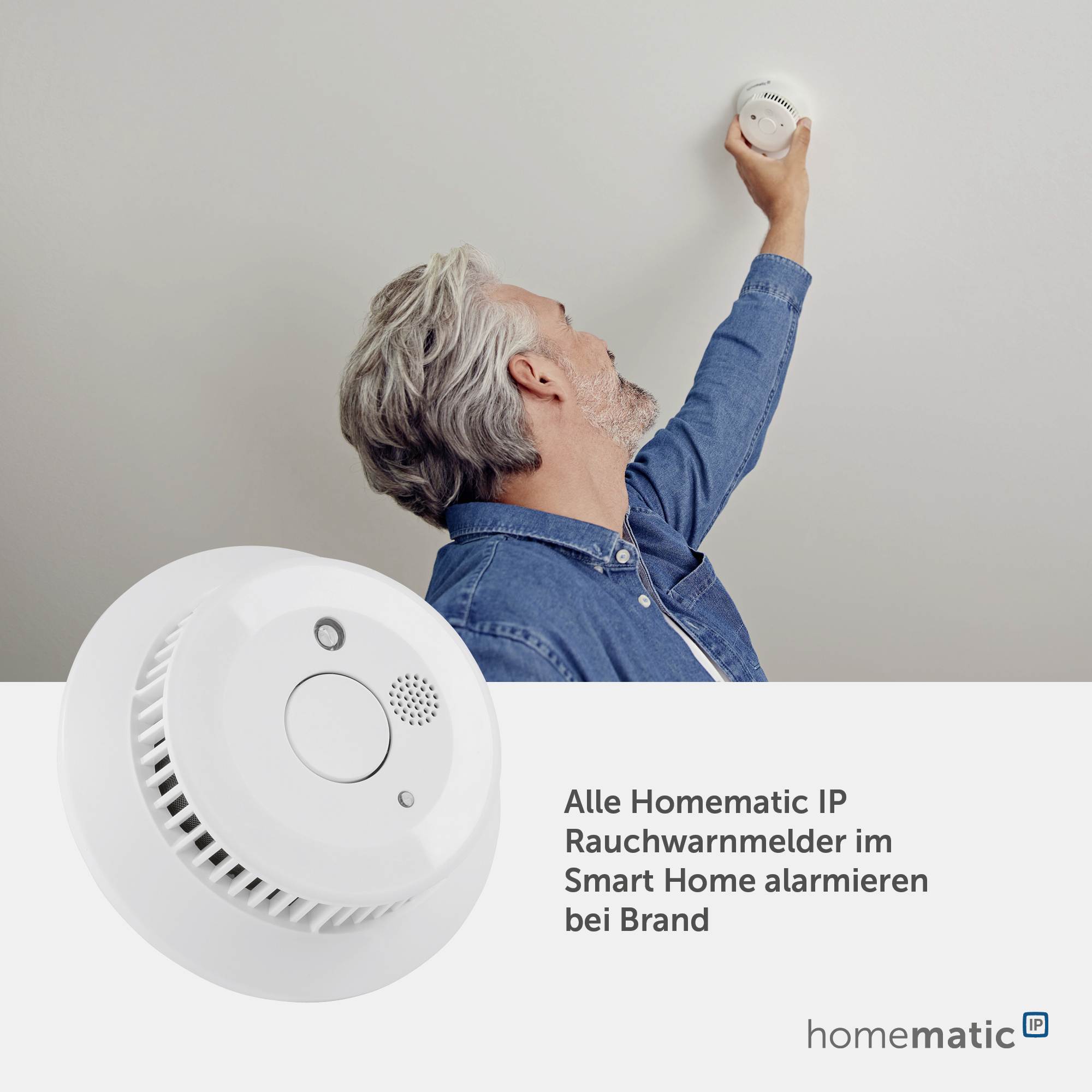 HOMEMATIC IP 156587A0, Rauchwarnmelder, Q-Label HOMEMATIC IP 156587A0, Rauchwarnmelder, Q-Label