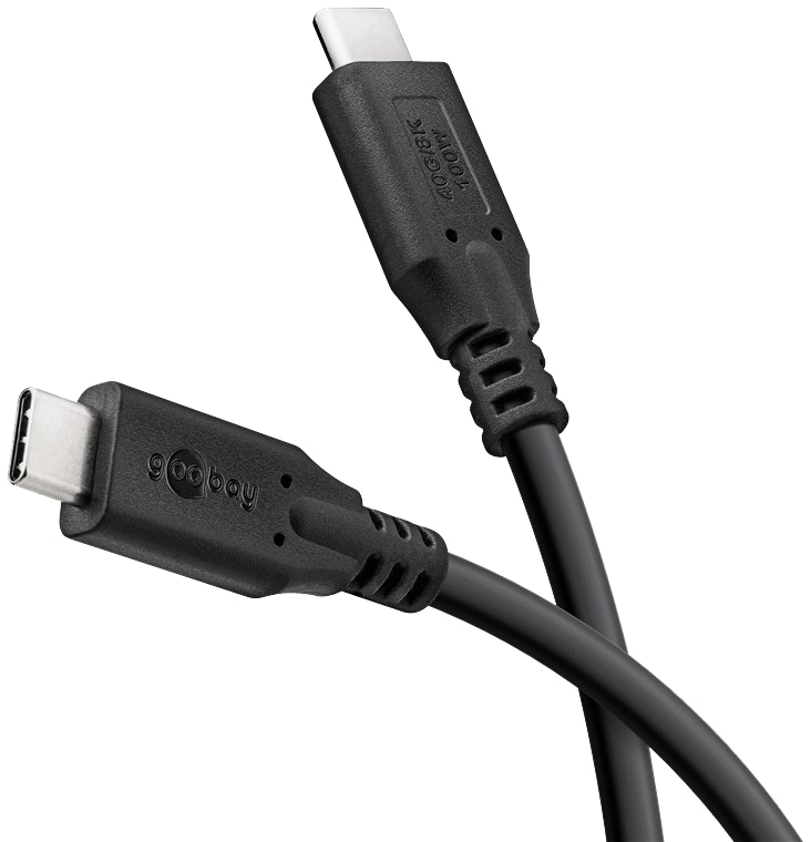 GOOBAY USB-C Kabel 74193 USB4 100W 2m schwarz 40 Gbit/s GOOBAY USB-C Kabel 74193 USB4 100W 2m schwarz 40 Gbit/s