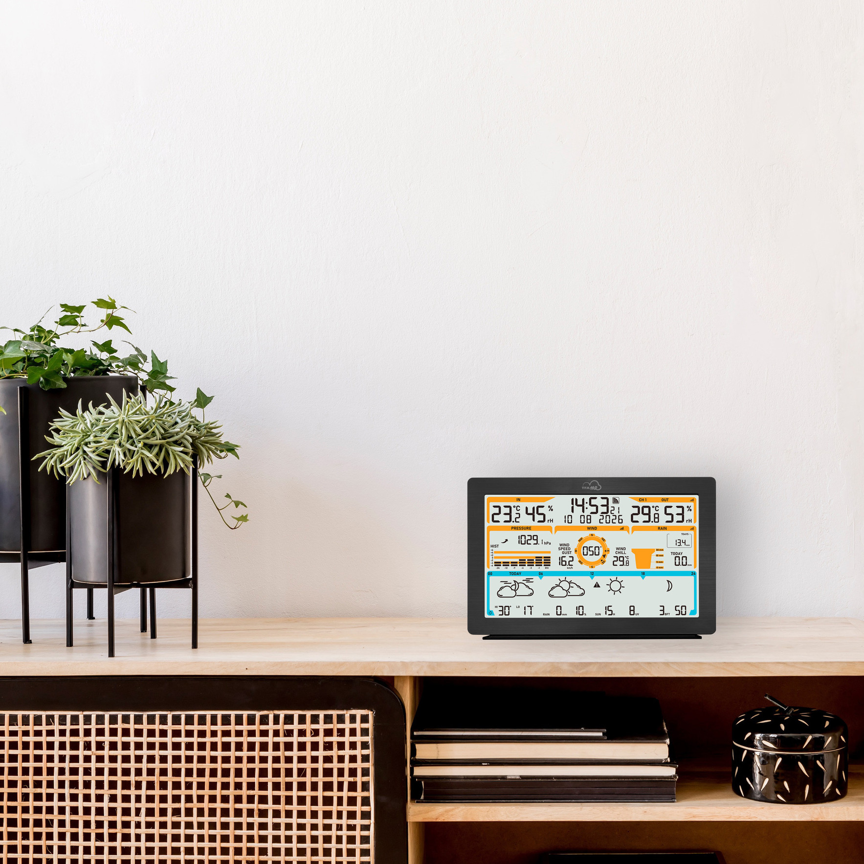 TFA WLAN Funk-Wetterstation TFA.me ID-05, schwarz