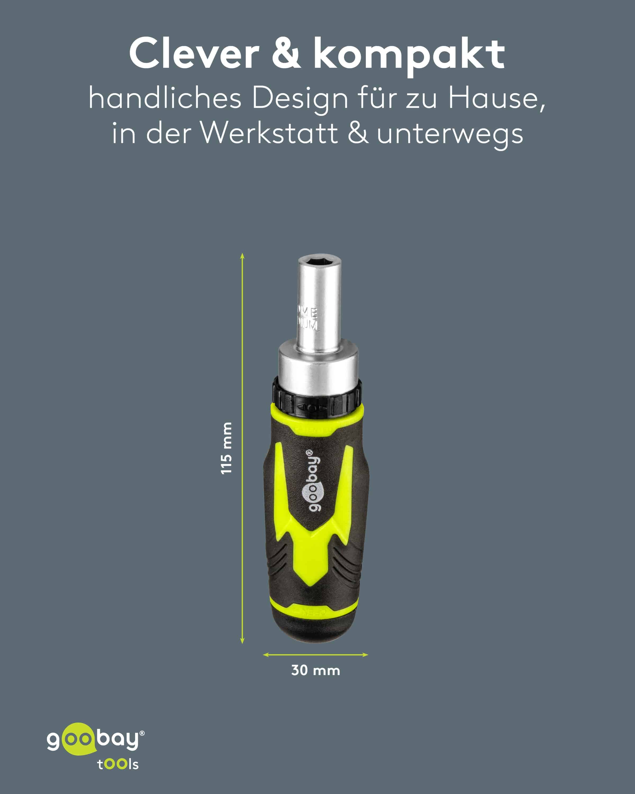 GOOBAY TOOLS Schraubendreher-Set, 77842, mit 43-tlg. Bitsatz